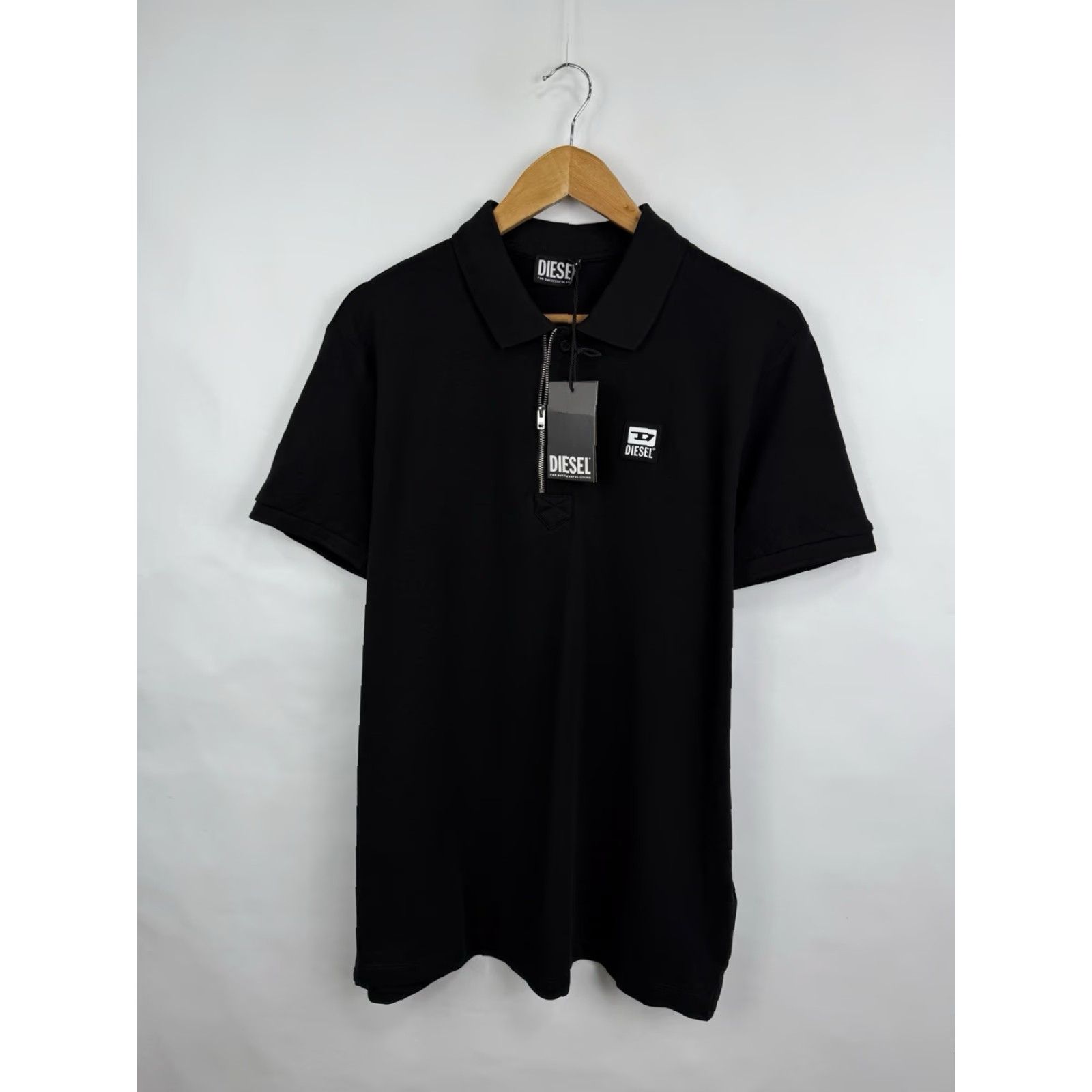 Diesel Diesel Polo Shirt Zip Classic Opium Style Rare L/XL Black Mens Size US L / EU 52-54 / 3 - 6 Thumbnail