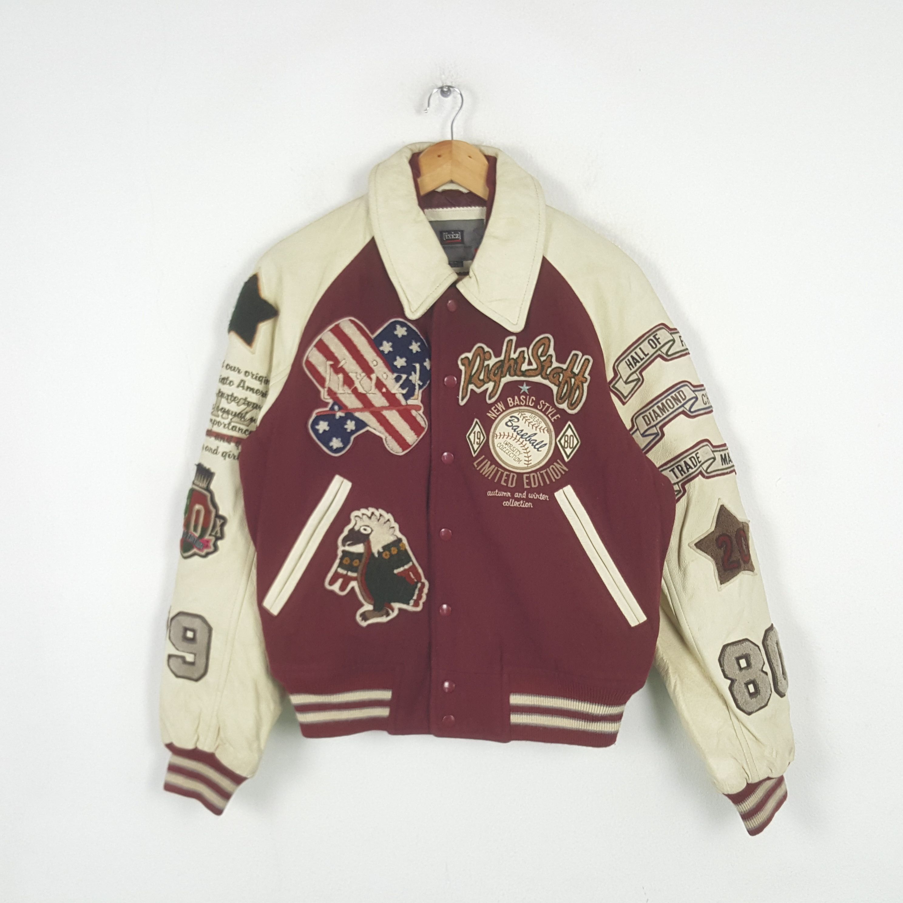 Other Vintage Champtean Right Staff Patches Varsity Jacket C295N22 Size US L / EU 52-54 / 3 - 1 Thumbnail