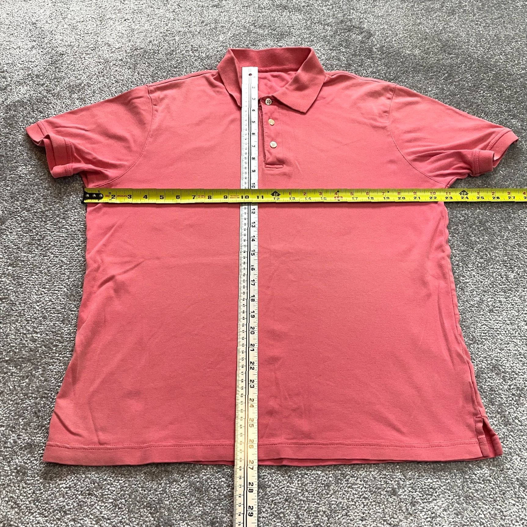 Vintage Unbranded Polo Shirt Mens L Pink Solid Collared Golf Rugby Cotton Preppy Short Sleeve Size US L / EU 52-54 / 3 - 2 Thumbnail