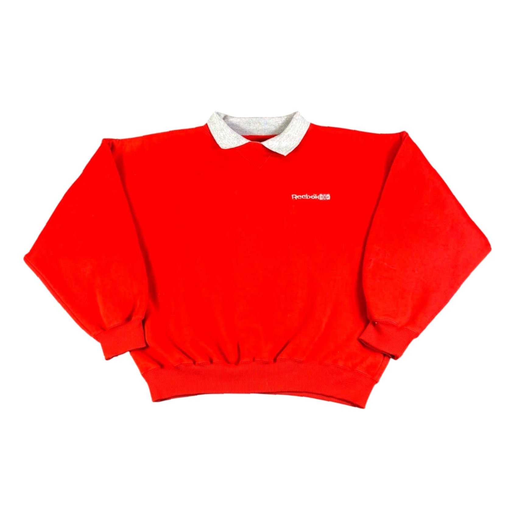 Reebok VINTAGE Reebok Sweatshirt Collared Red Men L Union Jack Logo Sports Blanket? Size US L / EU 52-54 / 3 - 2 Thumbnail