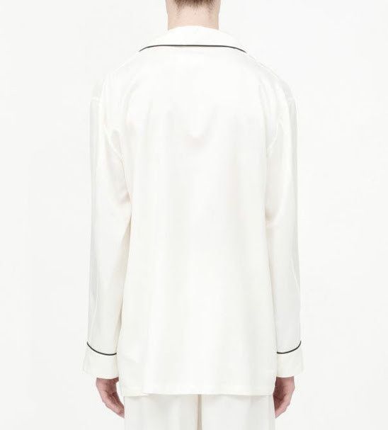 Maison Margiela o1w1db11225 Pyjama Shirt in Off White Size US L / EU 52-54 / 3 - 2 Thumbnail