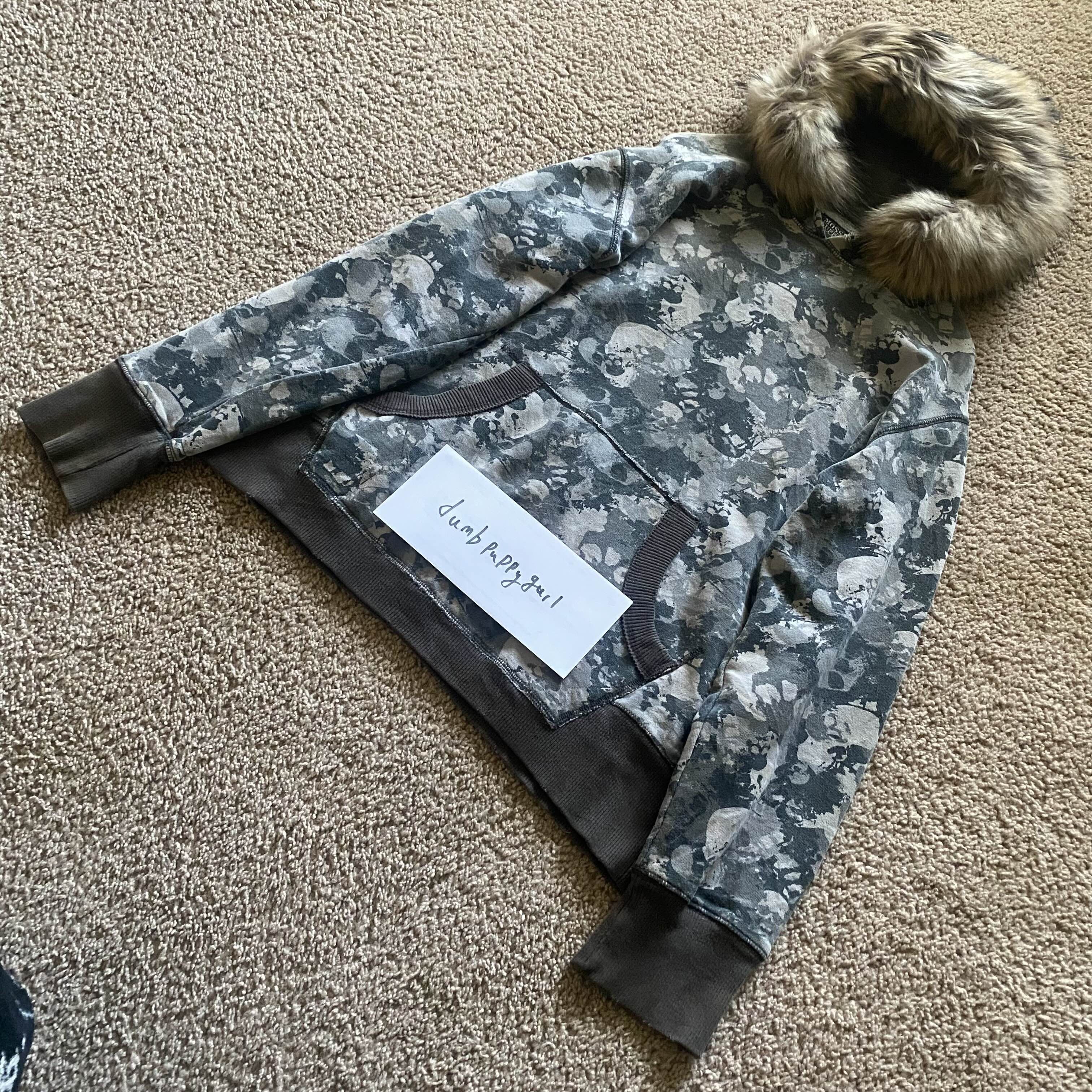 Mossimo Mossimo Supply camo AOP Skull print fur hoodie Size US L / EU 52-54 / 3 - 5 Thumbnail