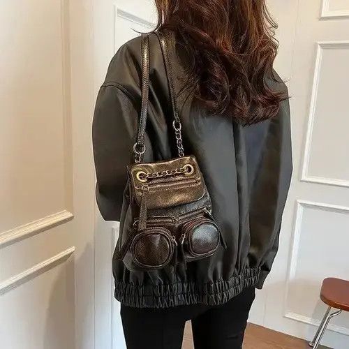 VIBE Mini Size PU Leather Bag Size ONE SIZE - 3 Thumbnail