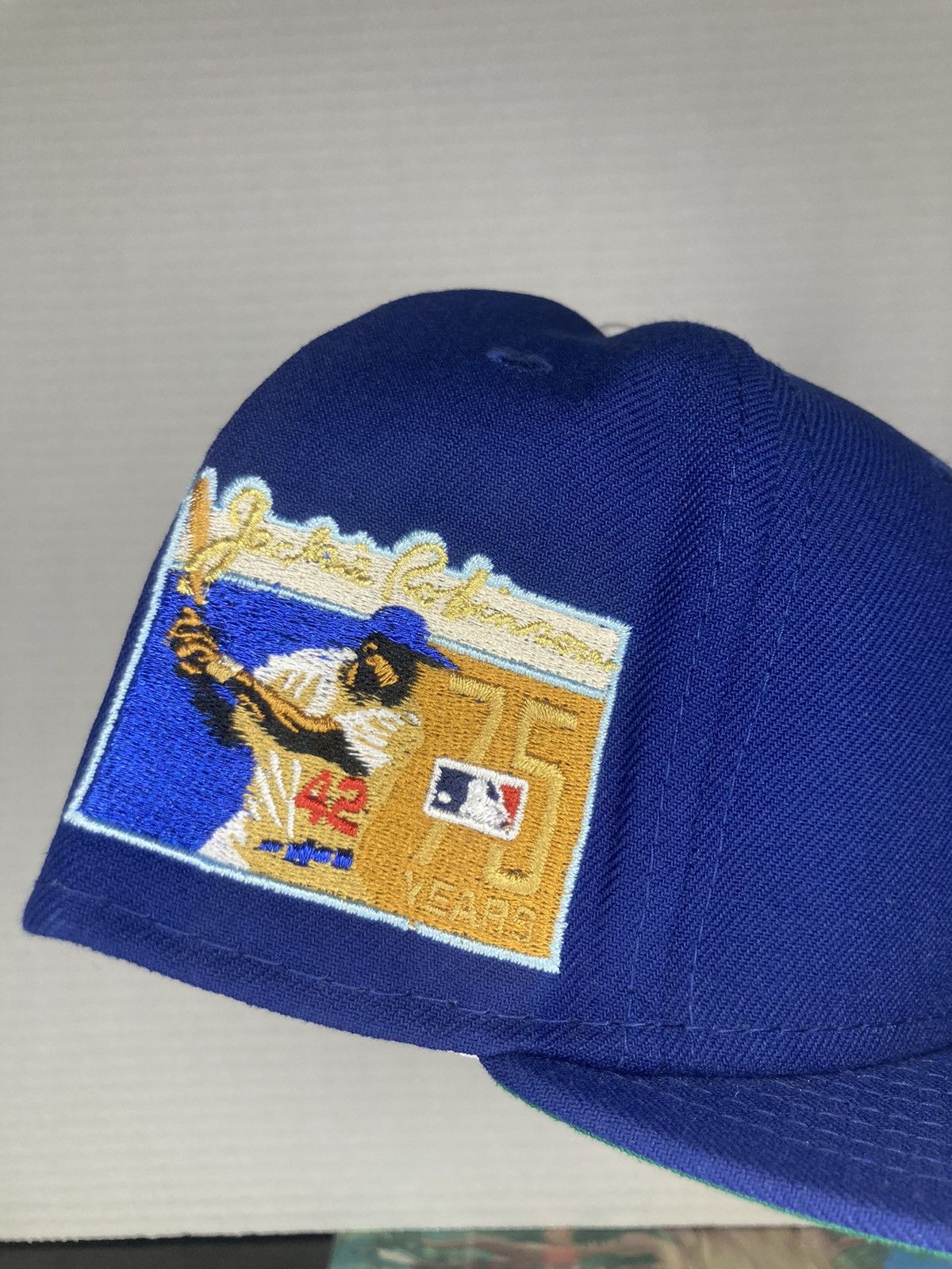 MLB × MyFitteds × New Era 1955 Brooklyn Dodgers Jackie Robinson Myfitteds Size ONE SIZE - 2 Thumbnail