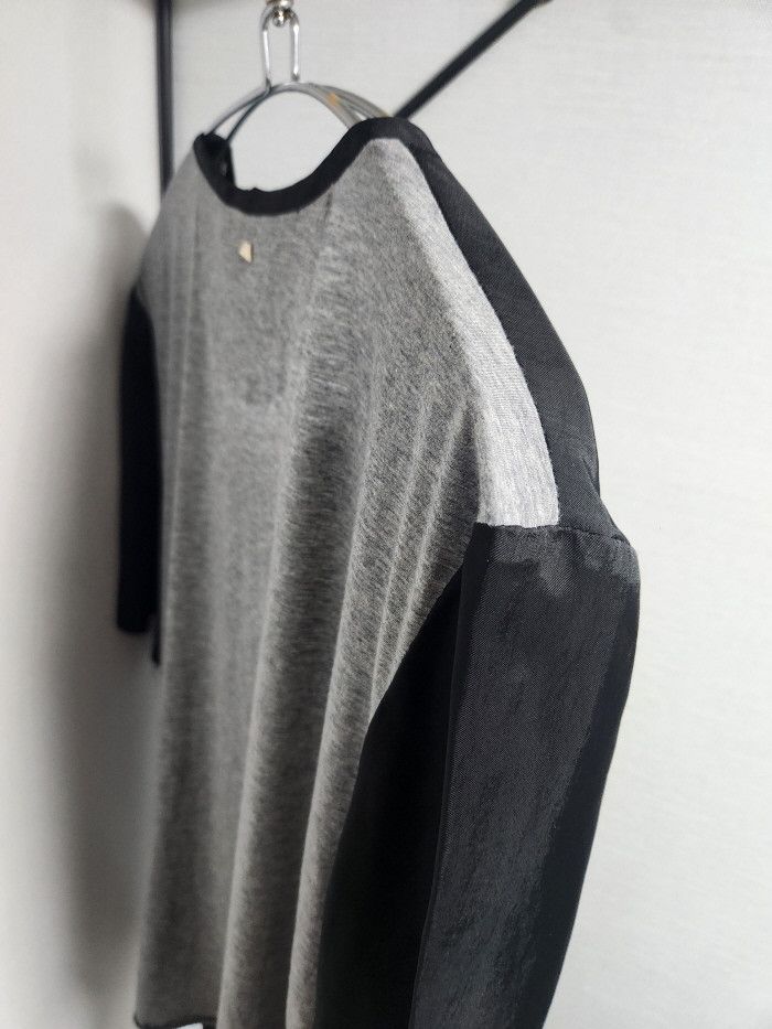 Valentino Valentino black Cupro And Cotton T-shirt Size S / US 4 / IT 40 - 6 Thumbnail