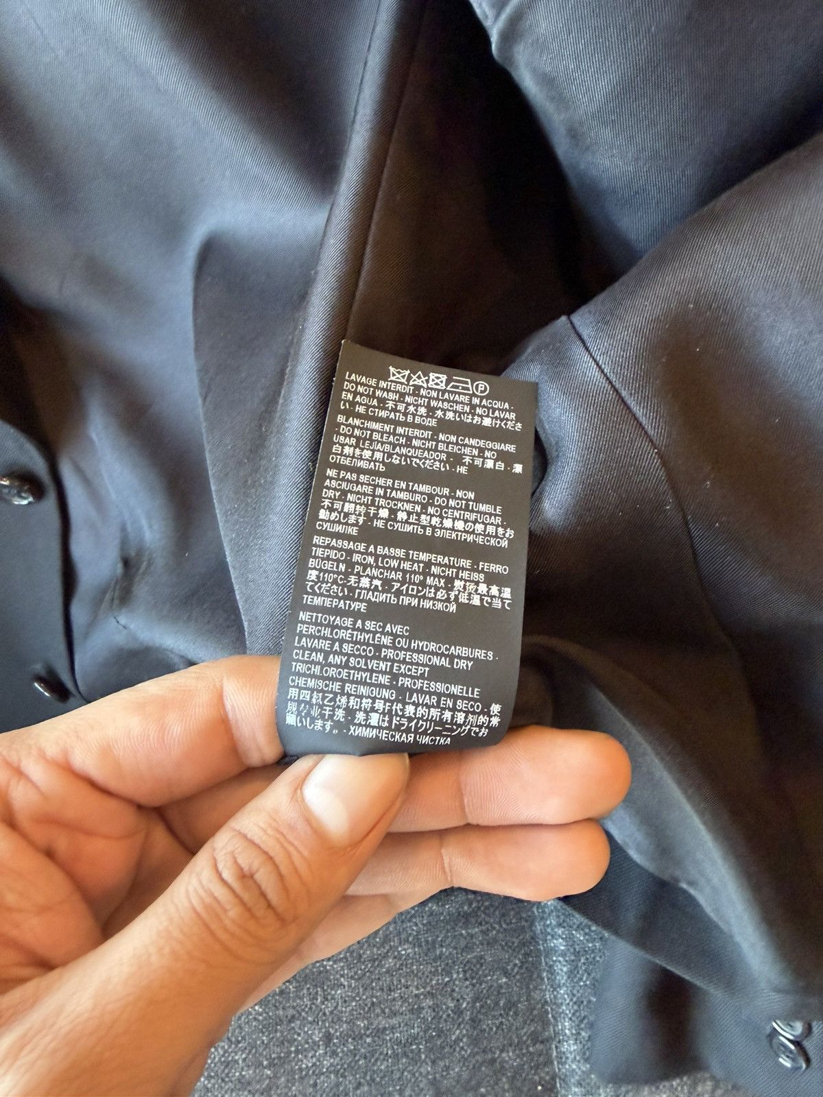 Saint Laurent Paris Saint Laurent Black Blazer Size 50R - 7 Thumbnail