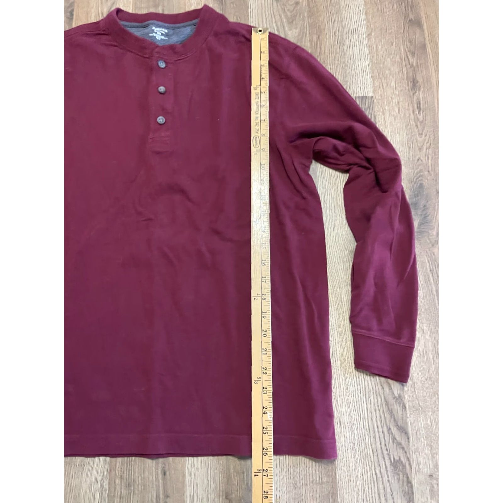 Vintage St. John's Bay Shirt Mens Size M Long Sleeve Suede Jersey Red Maroon Solid T-Shirt Fall Spring Summer Vintage No (if not vintage, omit) Size US M / EU 48-50 / 2 - 7 Thumbnail
