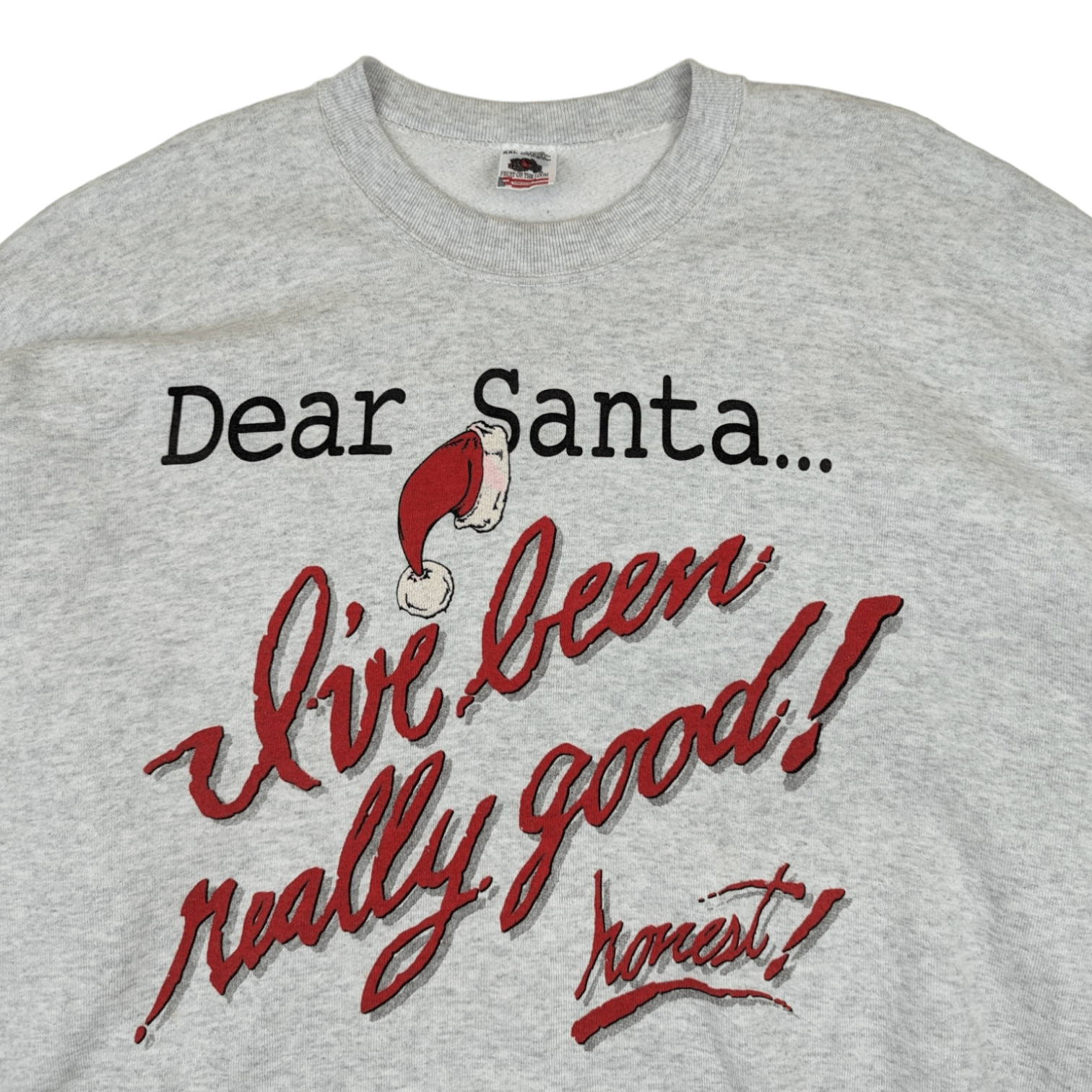 Fruit Of The Loom Vintage 90's FOTL Santa Claus Christmas Gift Jumper Size US XXL / EU 58 / 5 - 4 Thumbnail