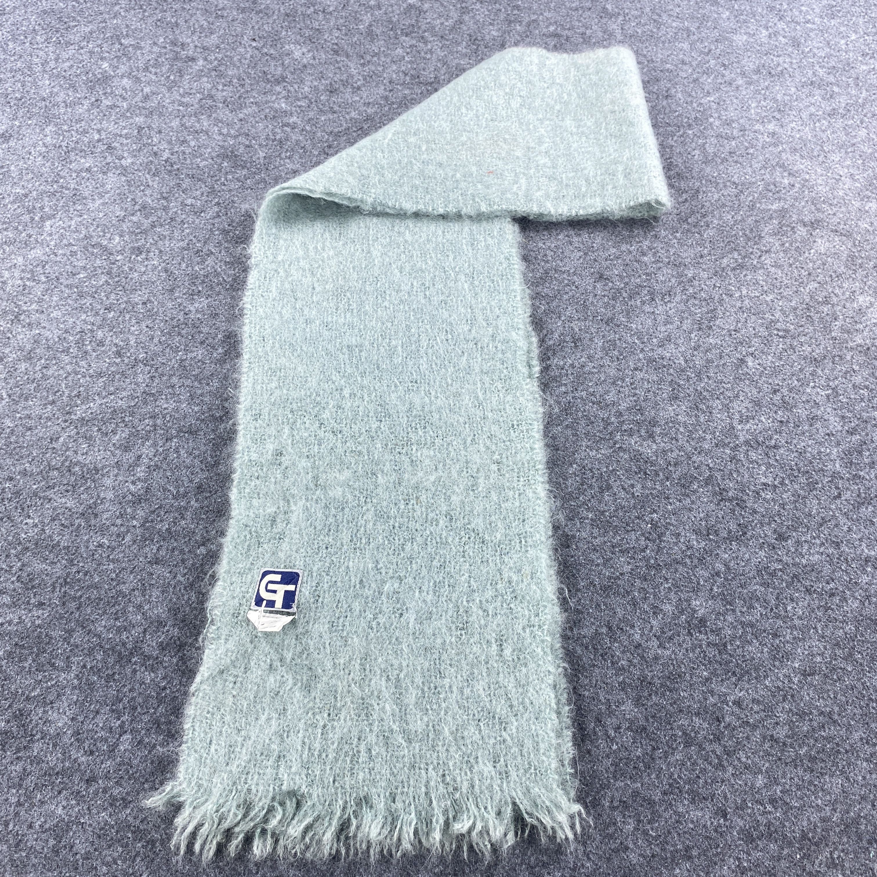 Vintage MOHAIR Scarf # Muffler # Neckwear # D472 Size ONE SIZE - 5 Thumbnail
