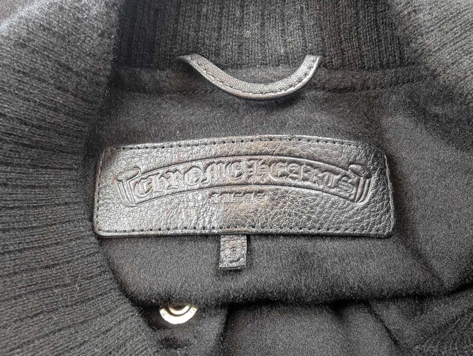 Chrome Hearts Chrome Hearts Cross Patch Varsity Jacket in Black Size US S / EU 44-46 / 1 - 9 Thumbnail