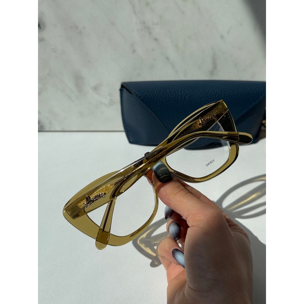 Loewe NEW Loewe LW50067I Cat Eye Green Eyeglasses Frames Size ONE SIZE - 4 Thumbnail