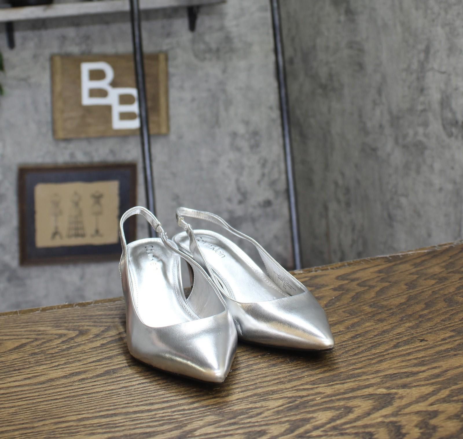 Calvin Klein Calvin Klein Mule Dainty Pumps Kcdainty Silver Gray 7m Size US 7 / IT 37 - 3 Thumbnail