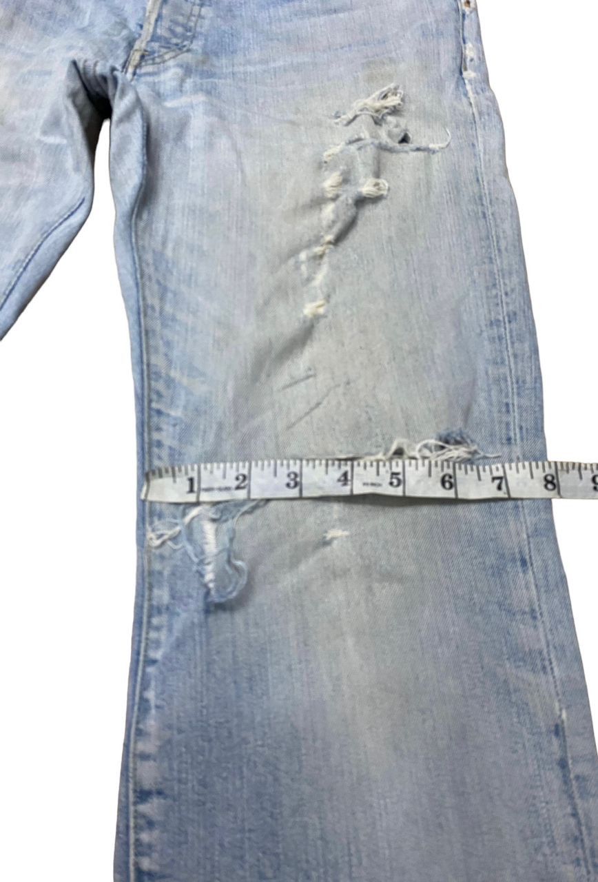 Japanese Brand 💥BEST OFFER 💥VINTAGE RED CARD WORK DISTRESSED DENIM Size US 34 / EU 50 - 9 Thumbnail