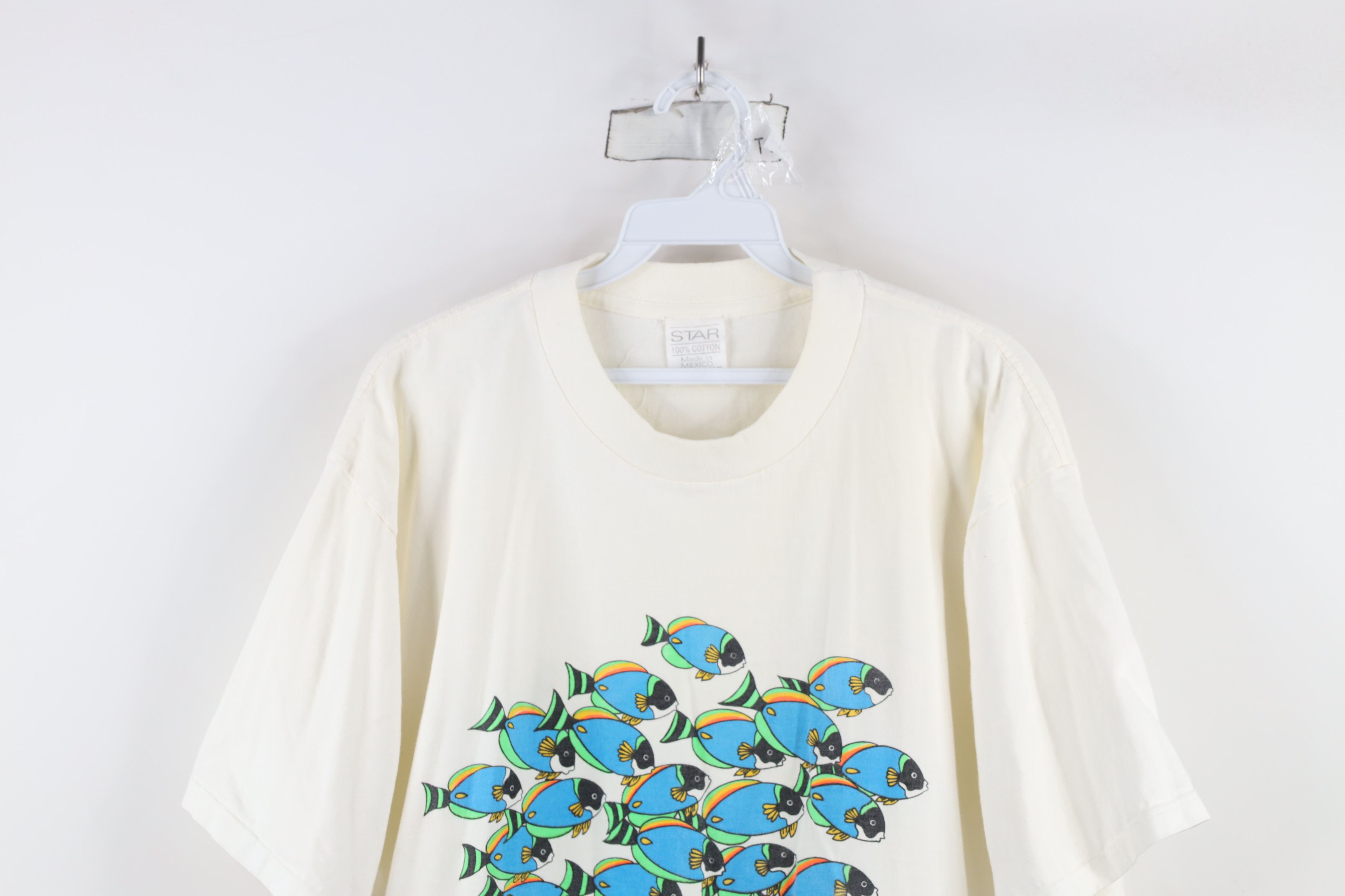 Vintage Vintage 90s Streetwear Nature Fish Cozumel Mexico T-Shirt Size US XXL / EU 58 / 5 - 2 Thumbnail