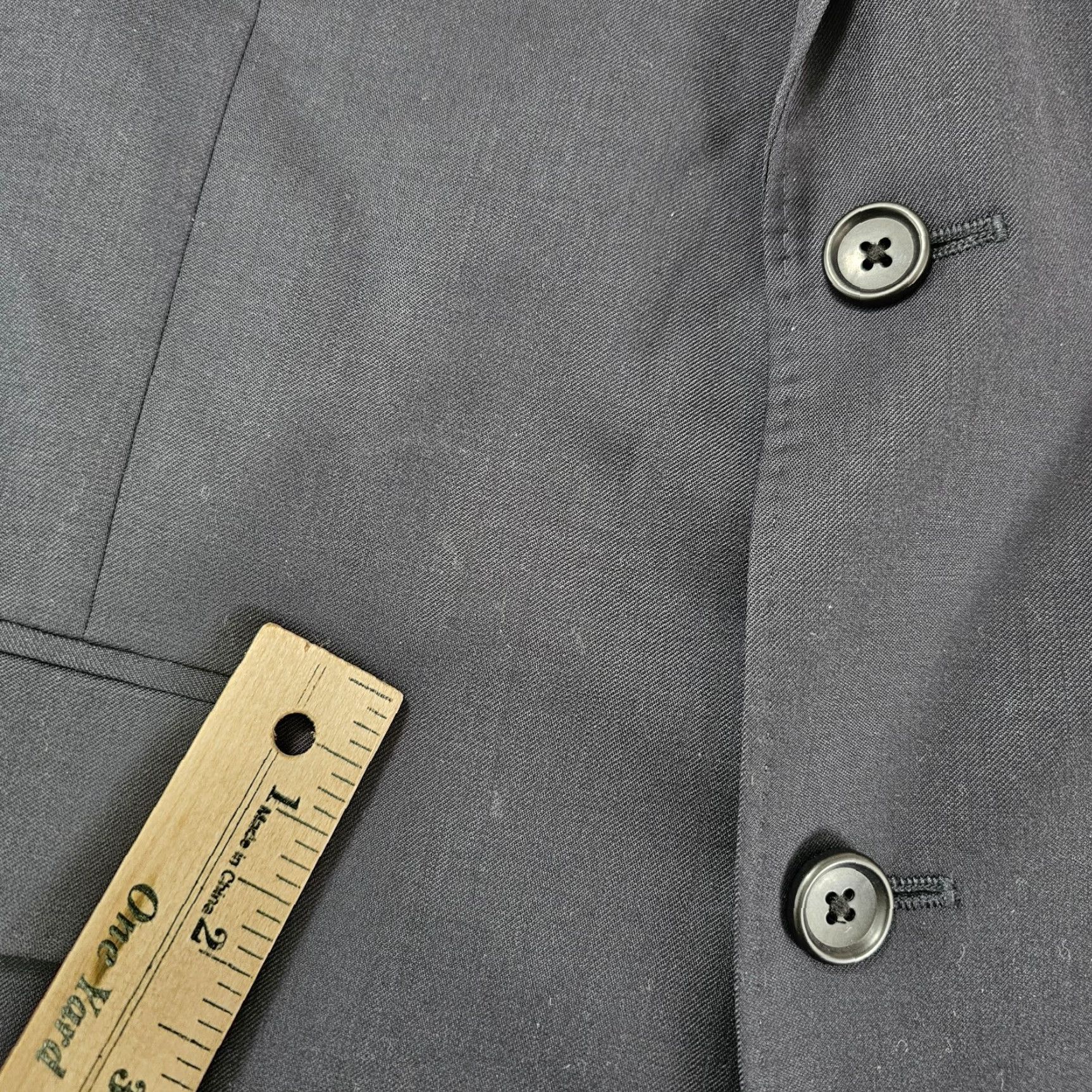 Bonobos Bonobos Blazer Jacket Mens 44R Navy Blue Wool Slim Fit 2 Button Double-Vented Notch Lapel Casual Business Party/Cocktail Sports Italian Classic Shirt Size 44R - 6 Thumbnail