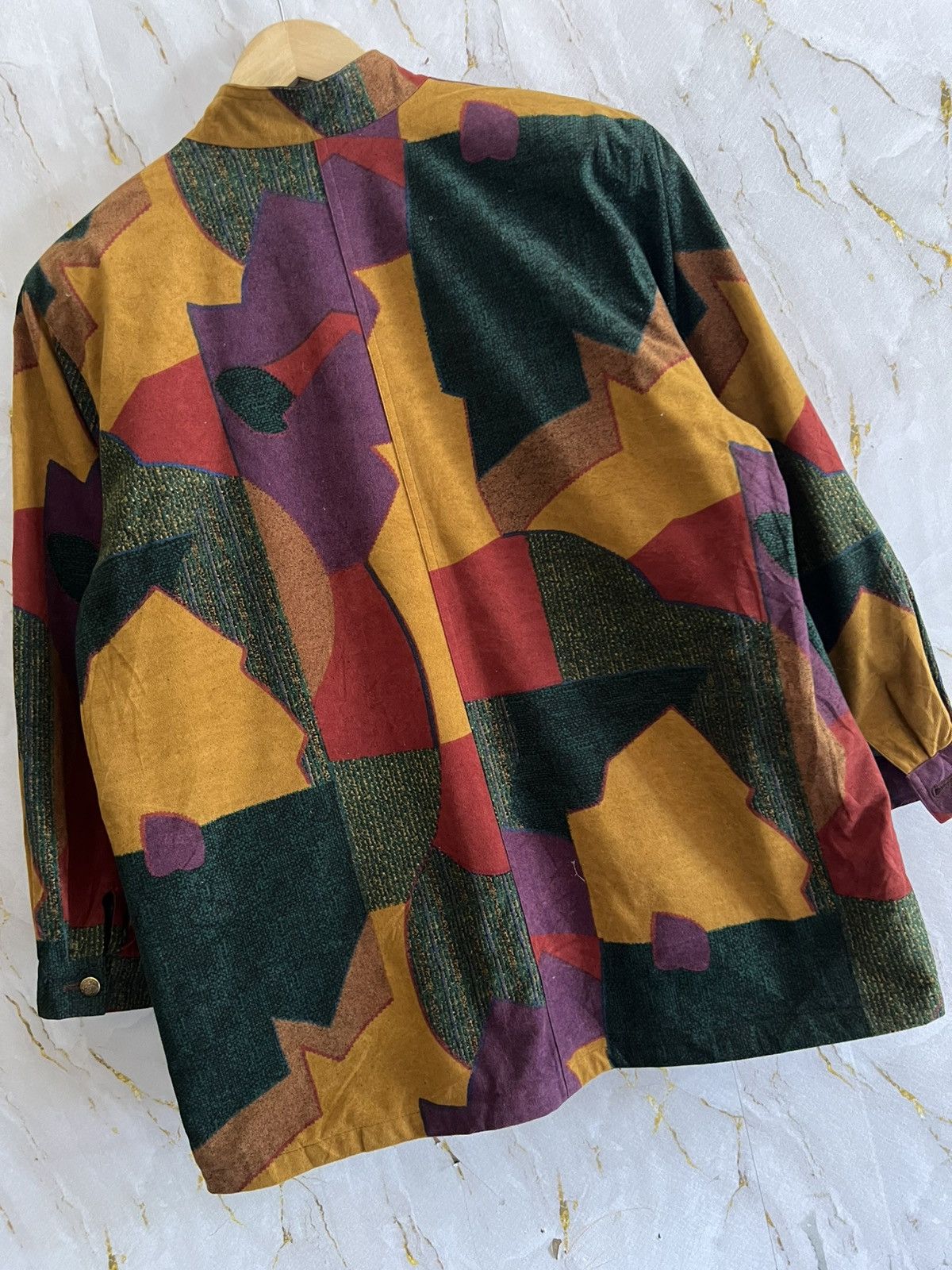 Japanese Brand Vintage 80s 90s Japanese Patchwork Abstract Jacket Size US L / EU 52-54 / 3 - 5 Thumbnail