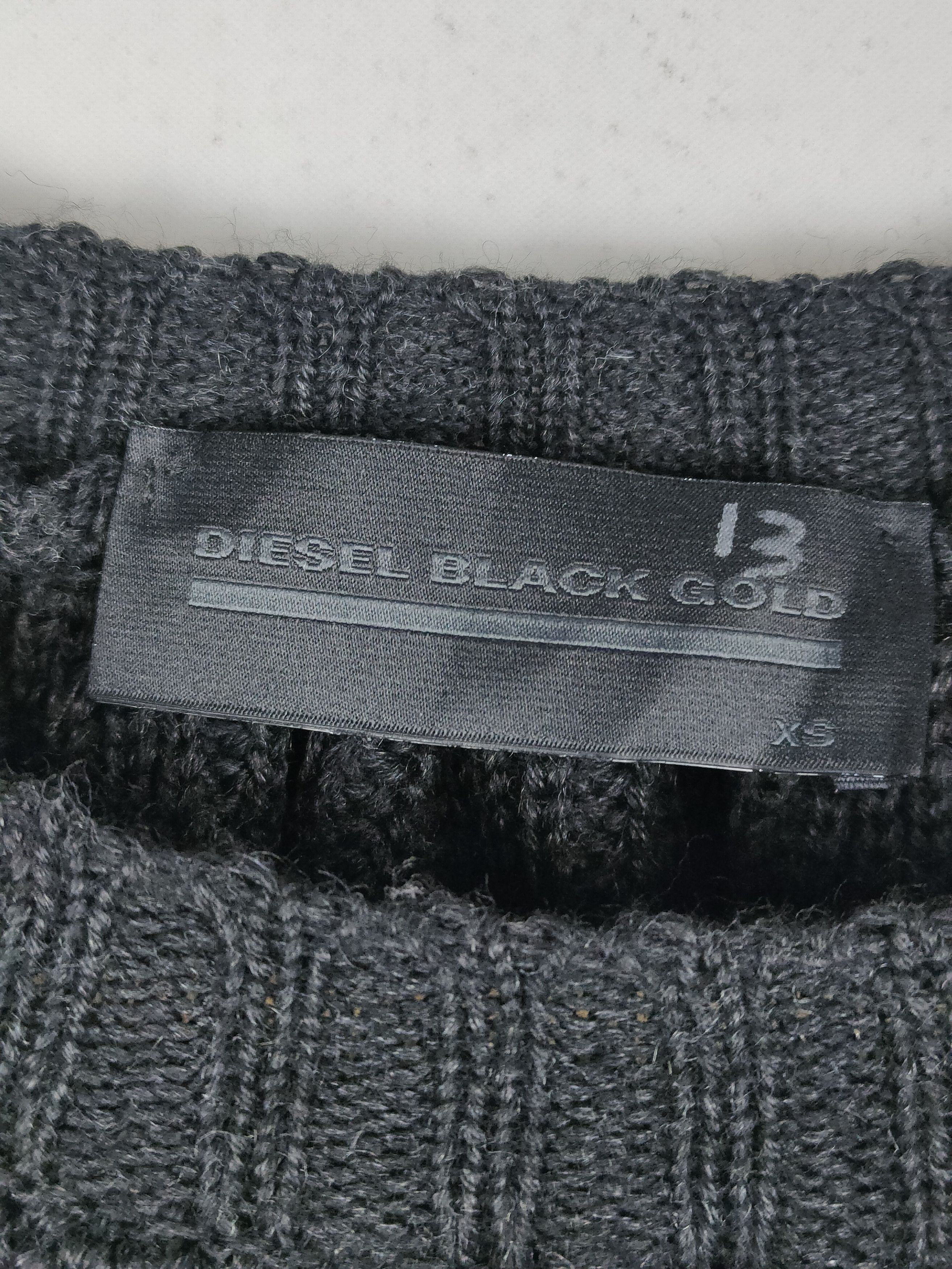 Diesel Black Gold Diesel Black Gold knit sweater with side zippers Size XS / US 0-2 / IT 36-38 - 3 Thumbnail
