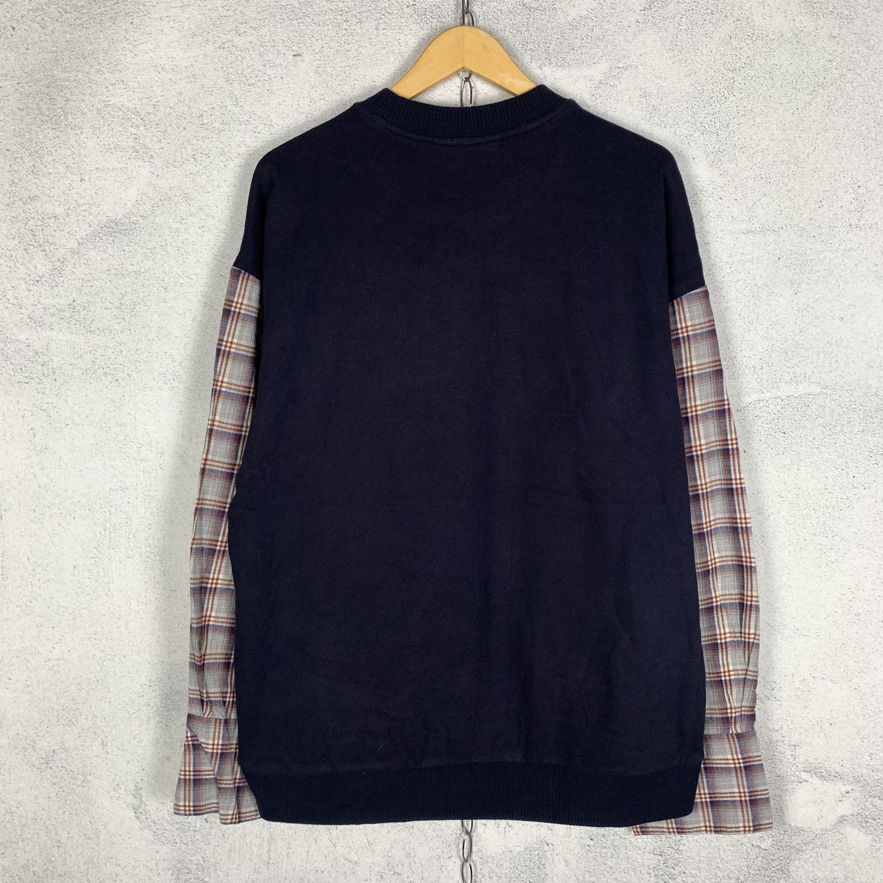 Solid Homme Solid Homme Sweatshirt Flannel Tartan Plaid Sleeves Size US M / EU 48-50 / 2 - 2 Thumbnail
