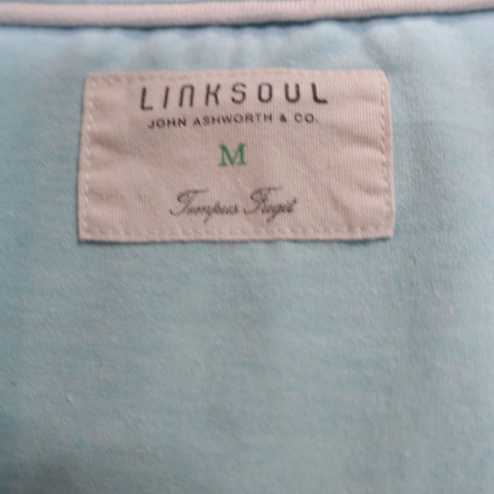 Vintage Linksoul Polo Shirt M Blue Cotton Solid Pocket Short Sleeve Button Collared Mens Golf Size US M / EU 48-50 / 2 - 4 Thumbnail