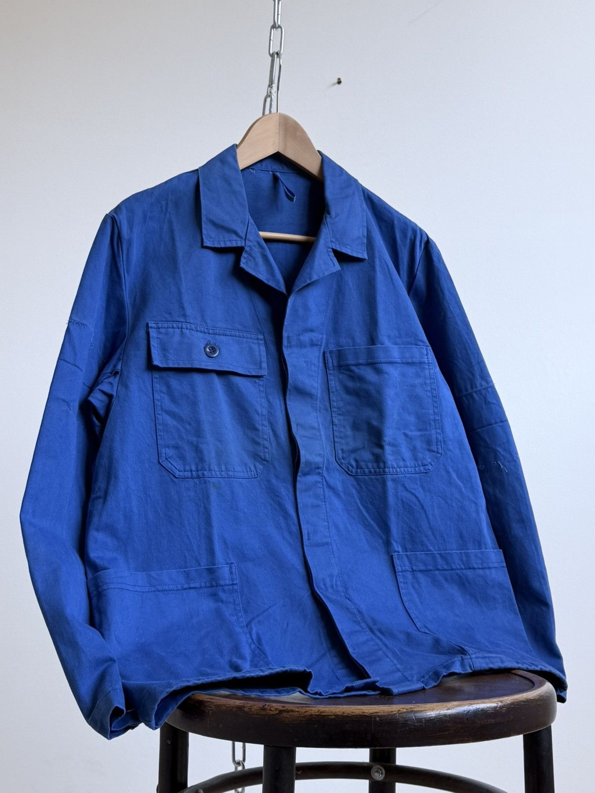 Le Laboureur Vintage 80s French Chore Work Jacket Size US L / EU 52-54 / 3 - 1 Thumbnail