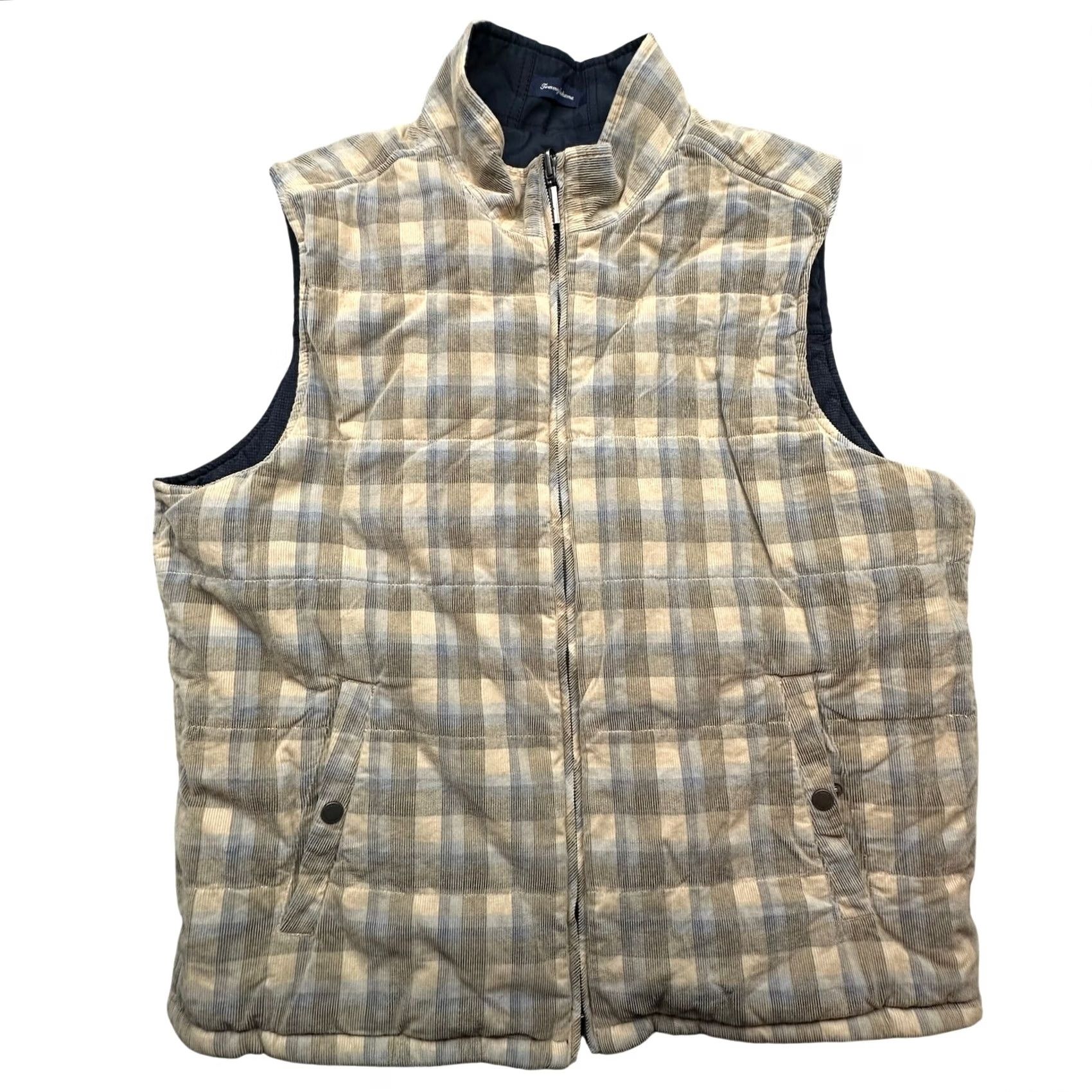 Tommy Bahama Tommy Bahama Crescent City Reversible Vest Mens XXL Dark Eclipse Corduroy Puffer Size US XXL / EU 58 / 5 - 2 Thumbnail