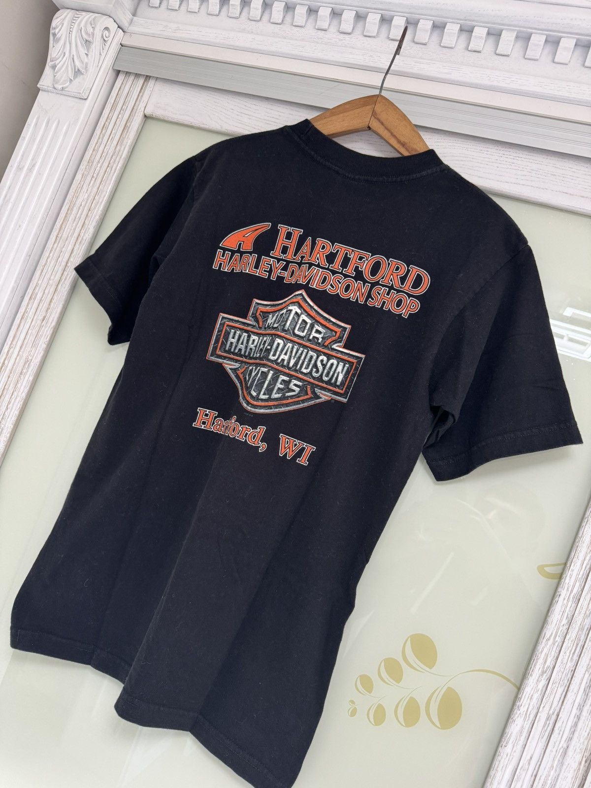 Harley Davidson Vintage Harley Davidson 2008 Fire Skull T-shirt Rare Tee Size US M / EU 48-50 / 2 - 7 Thumbnail