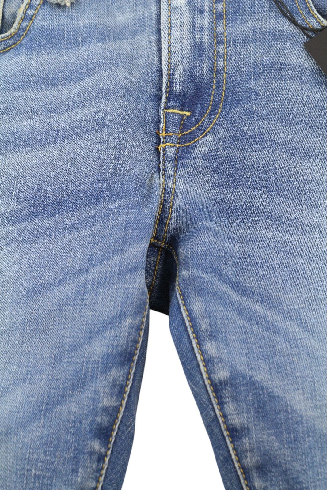 R13 BOY SKINNY 27 Blue Faded Ankle Cropped Distress 86323 Size 27" / US 4 / IT 40 - 10 Thumbnail
