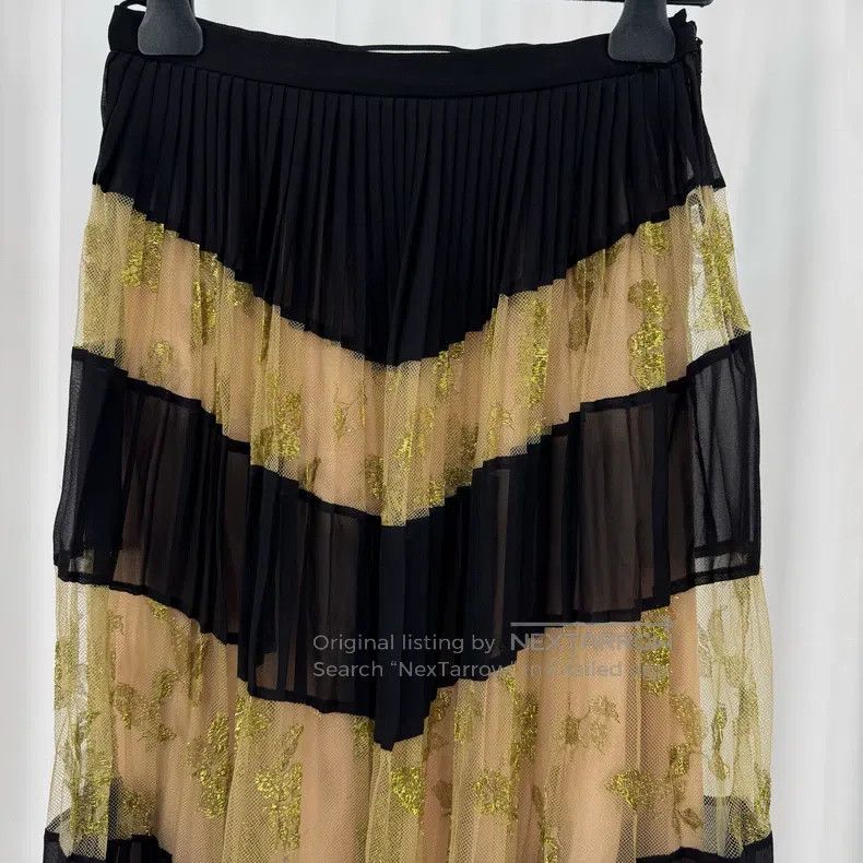 Gucci Gucci Double-layer colour-block striped tulle skirt Size 26" / US 2 / IT 38 - 3 Thumbnail