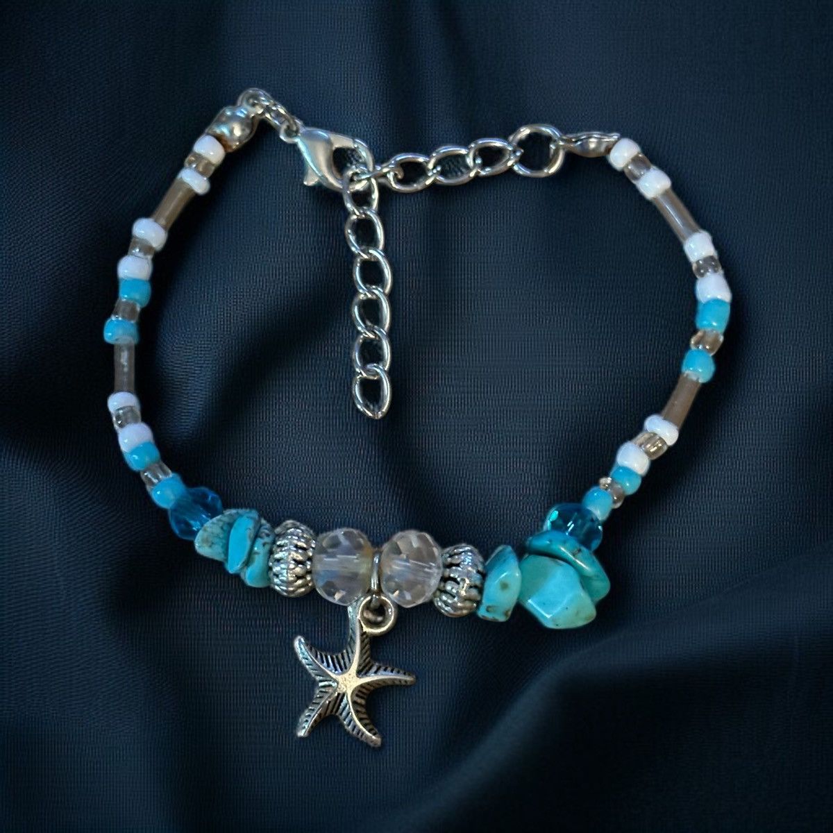 Other Starfish charm turquoise beaded bracelet Size ONE SIZE - 1 Thumbnail