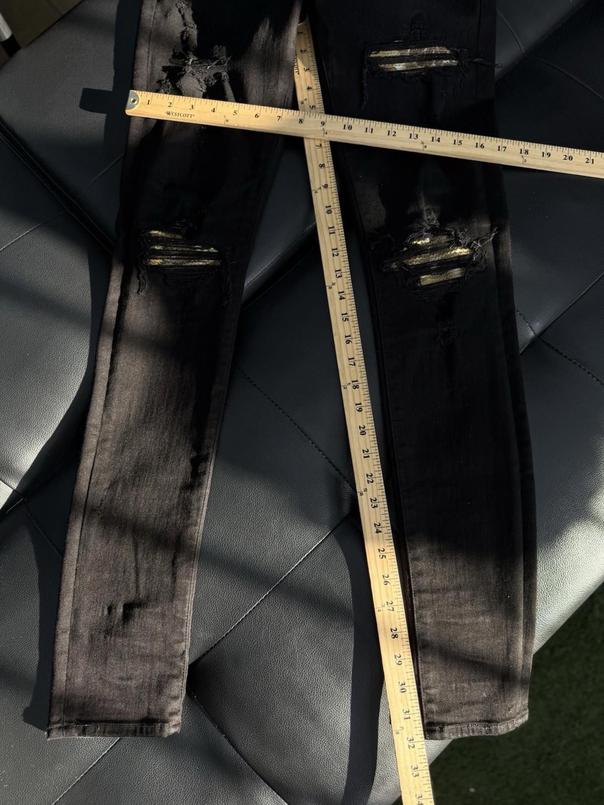 Amiri Size 31 - Amiri Black Jeans $1290 Retail Denim Color Patch Size US 31 - 9 Thumbnail
