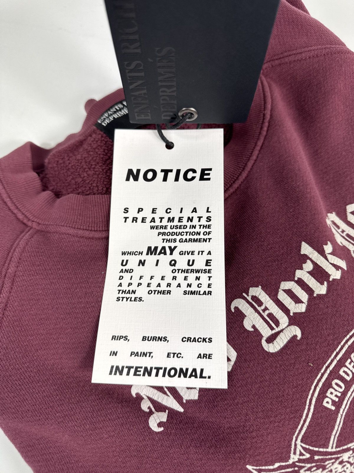 Enfants Riches Deprimes NEW YORK YOUNG REPUBLICAN CLUB BURGUNDY JUMPER Size US S / EU 44-46 / 1 - 10 Thumbnail