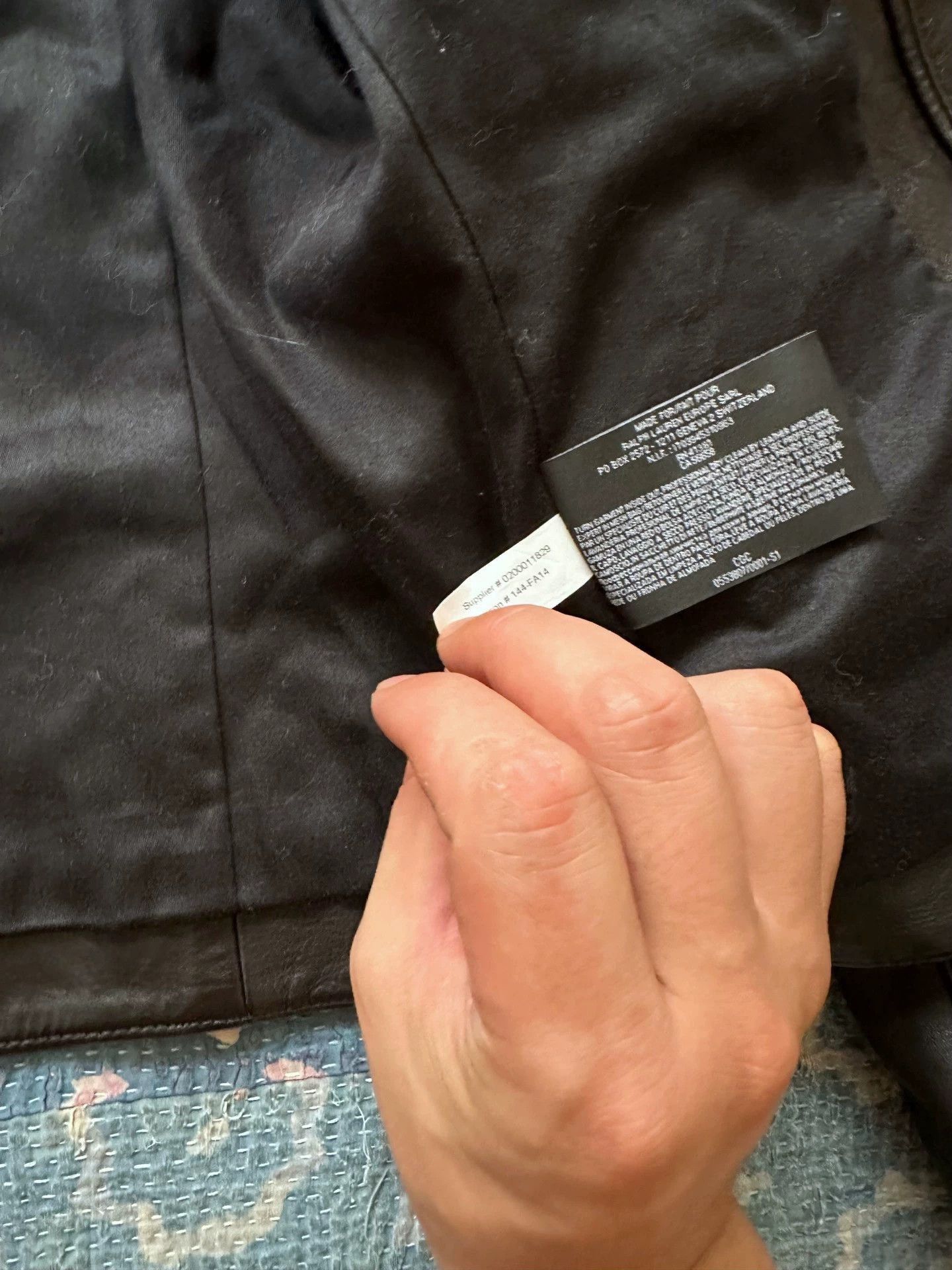 Polo Ralph Lauren Multi Leather Jacket with Zip Pockets Size M Size US XXS / EU 40 - 6 Thumbnail