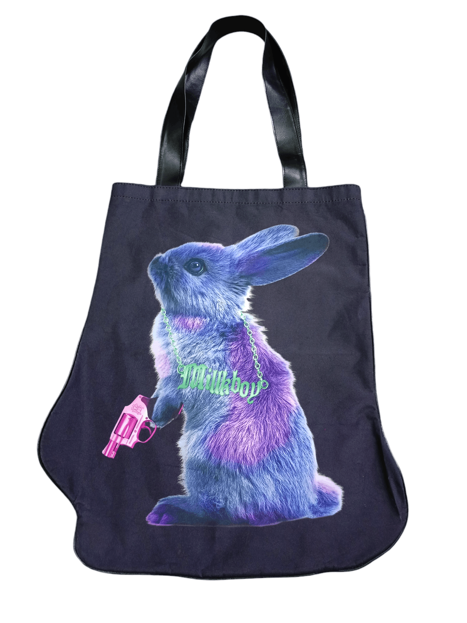 Japanese Brand MILK BOY FULLPRINT RABBIT GUN TOTE BAG Size ONE SIZE - 1 Thumbnail