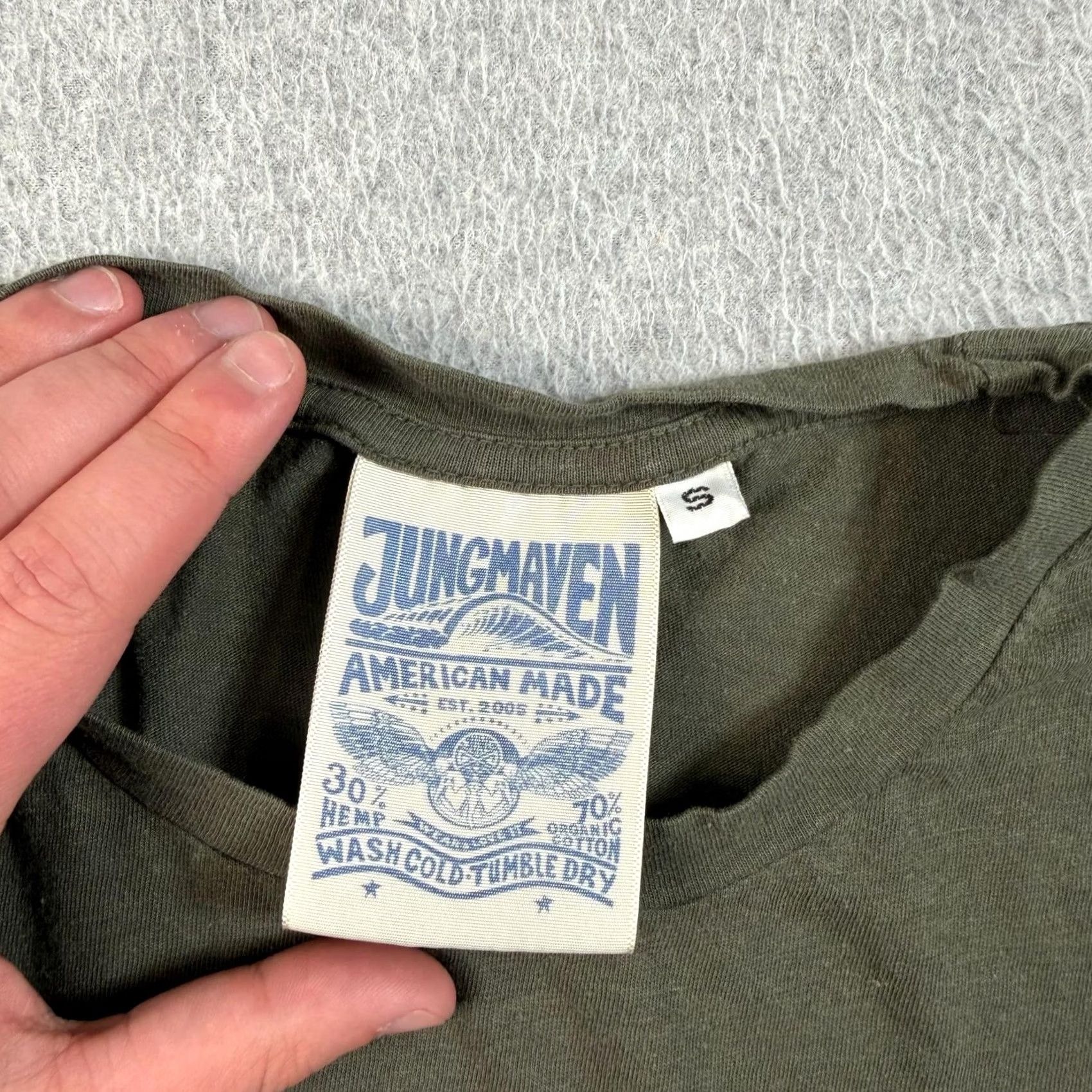 Jungmaven Jungmaven Shirt Women Small Green Yoga Soup Graphic Tee Hemp Organic Cotton Boxy Size S / US 4 / IT 40 - 3 Thumbnail