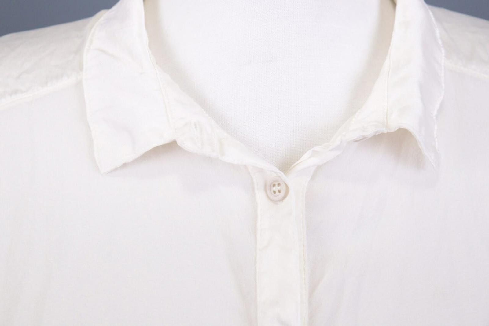 Designer Transit Par Such White Button Down Top Shirt Size 5 Size M / US 6-8 / IT 42-44 - 3 Thumbnail