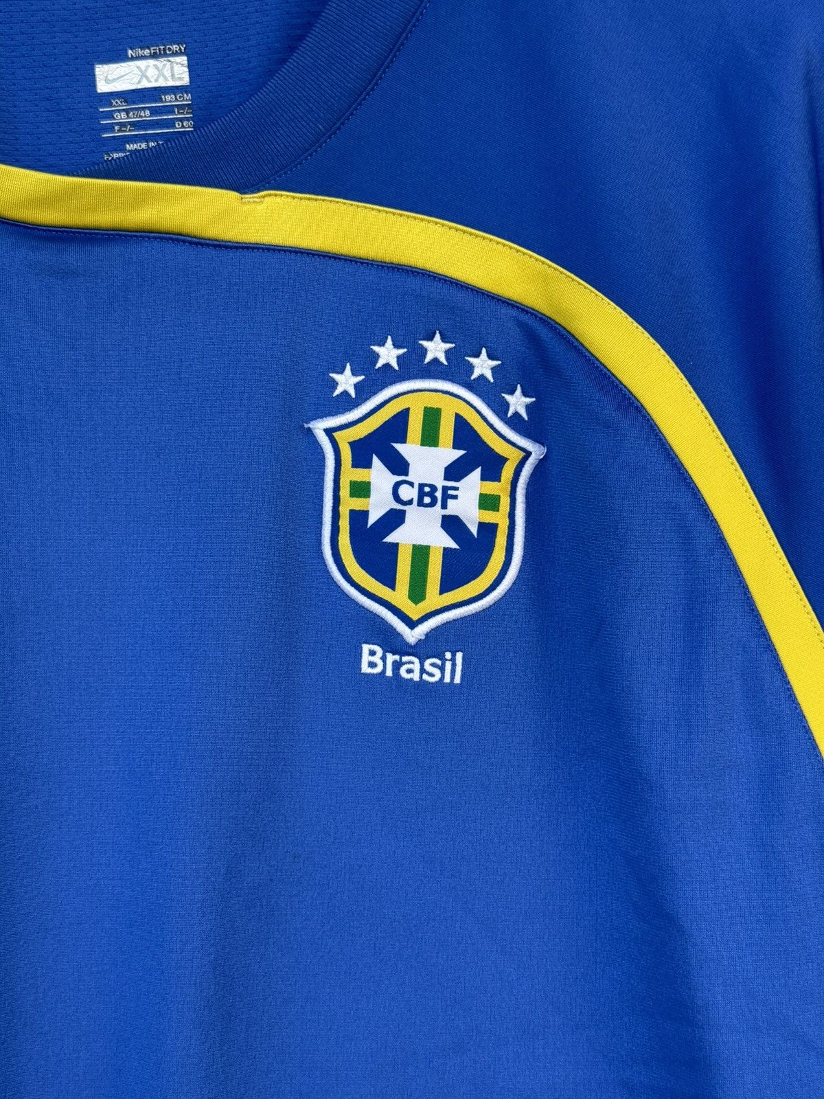 Nike Brazil 🇧🇷 2008-09 Nike Training Jersey Size US XXL / EU 58 / 5 - 3 Thumbnail
