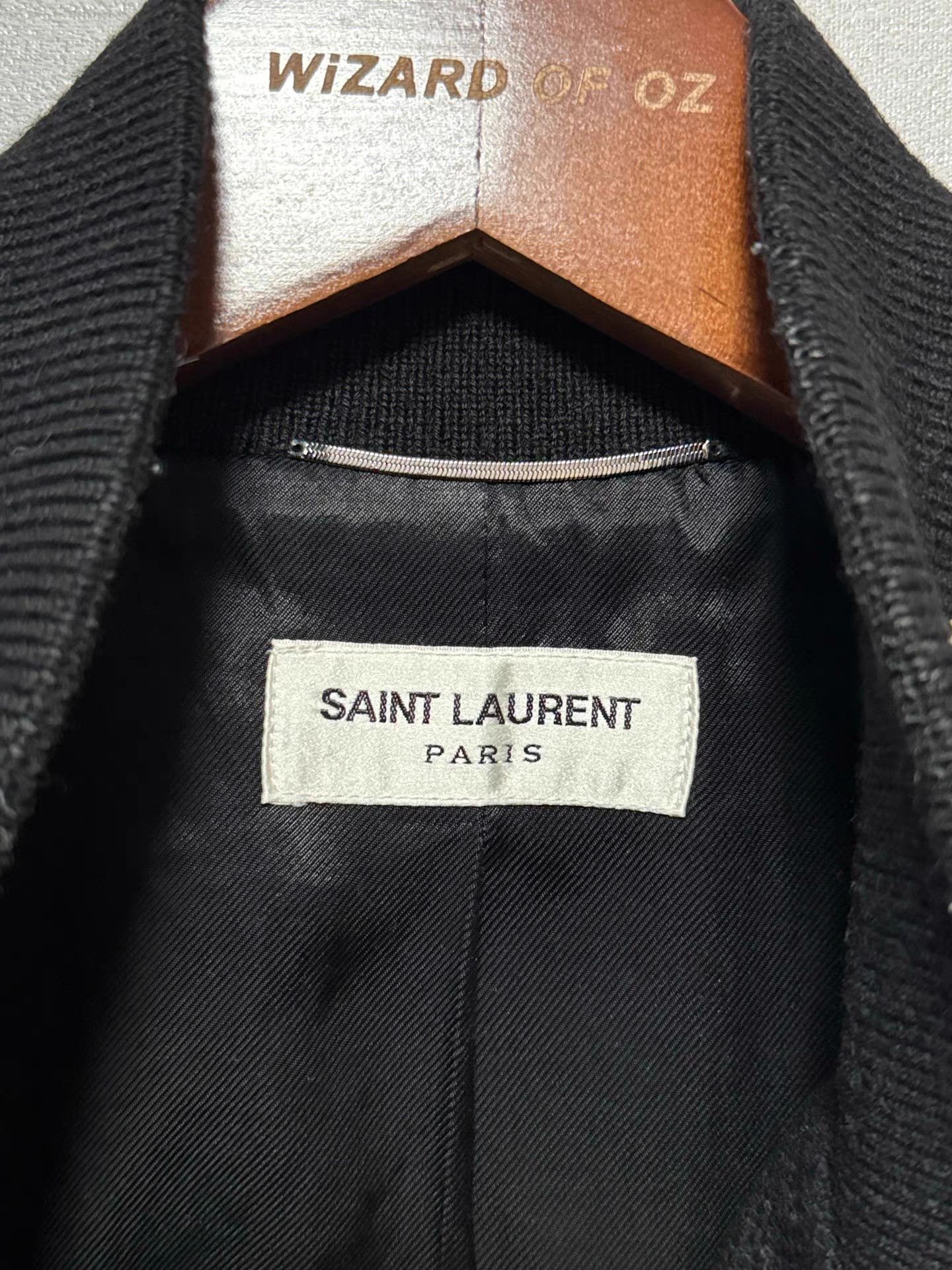 Saint Laurent Paris SAINT LAURENT Wool & Leather Varsity Jacket K6 Size US M / EU 48-50 / 2 - 3 Thumbnail