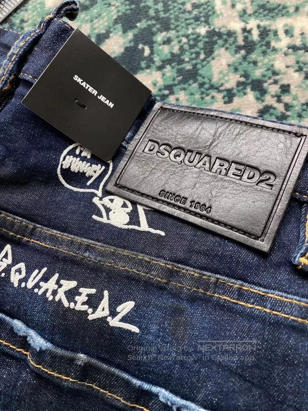 Dsquared2 dsquared2 graffiti print skinny jeans. Size US 44 / EU 60 - 6 Thumbnail