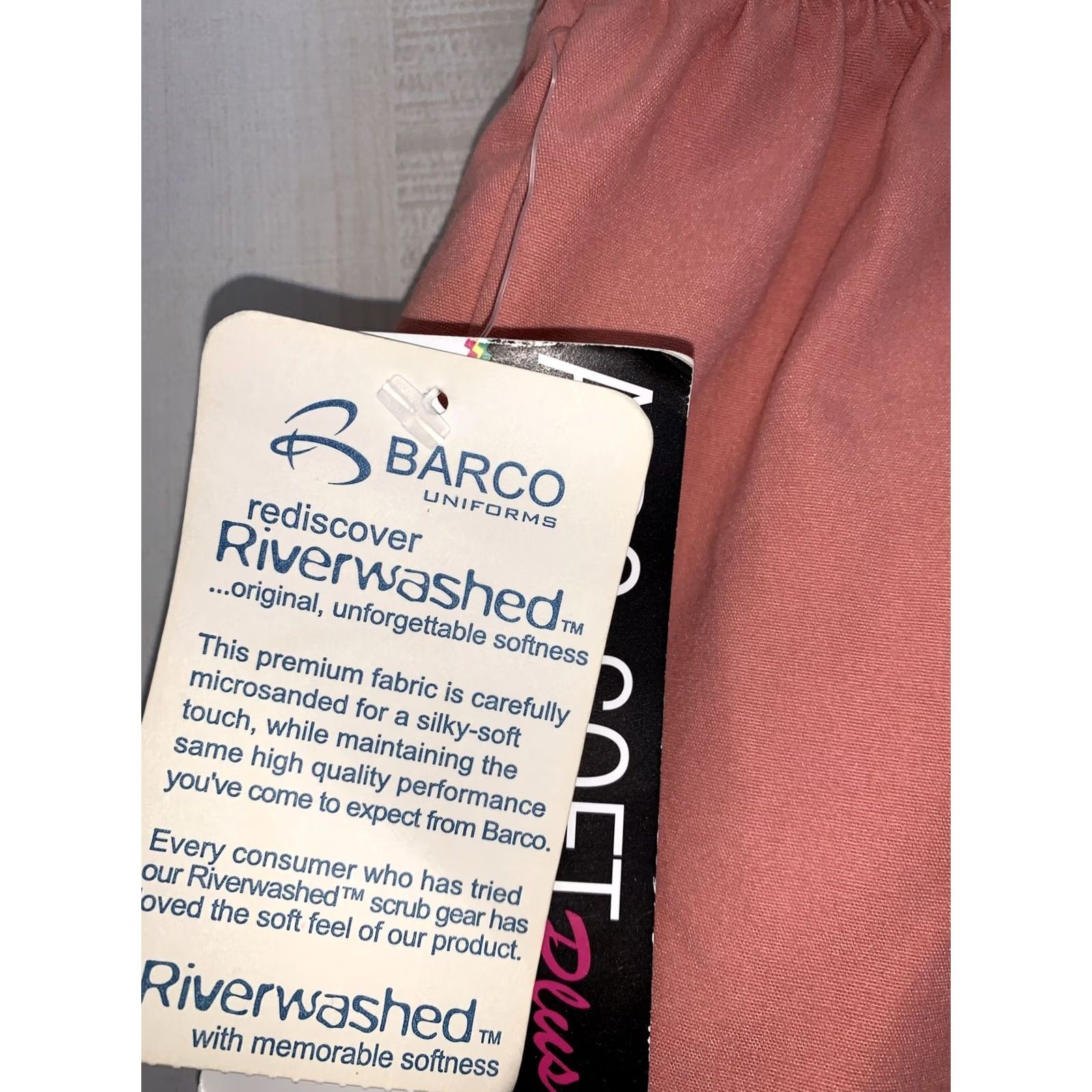 Vintage Barco Airo Soft Plus Peach Scrub Bottoms Womens Large NWT-9617 Barco Uniforms Shirts? Size 36" / US 14 / IT 50 - 7 Thumbnail