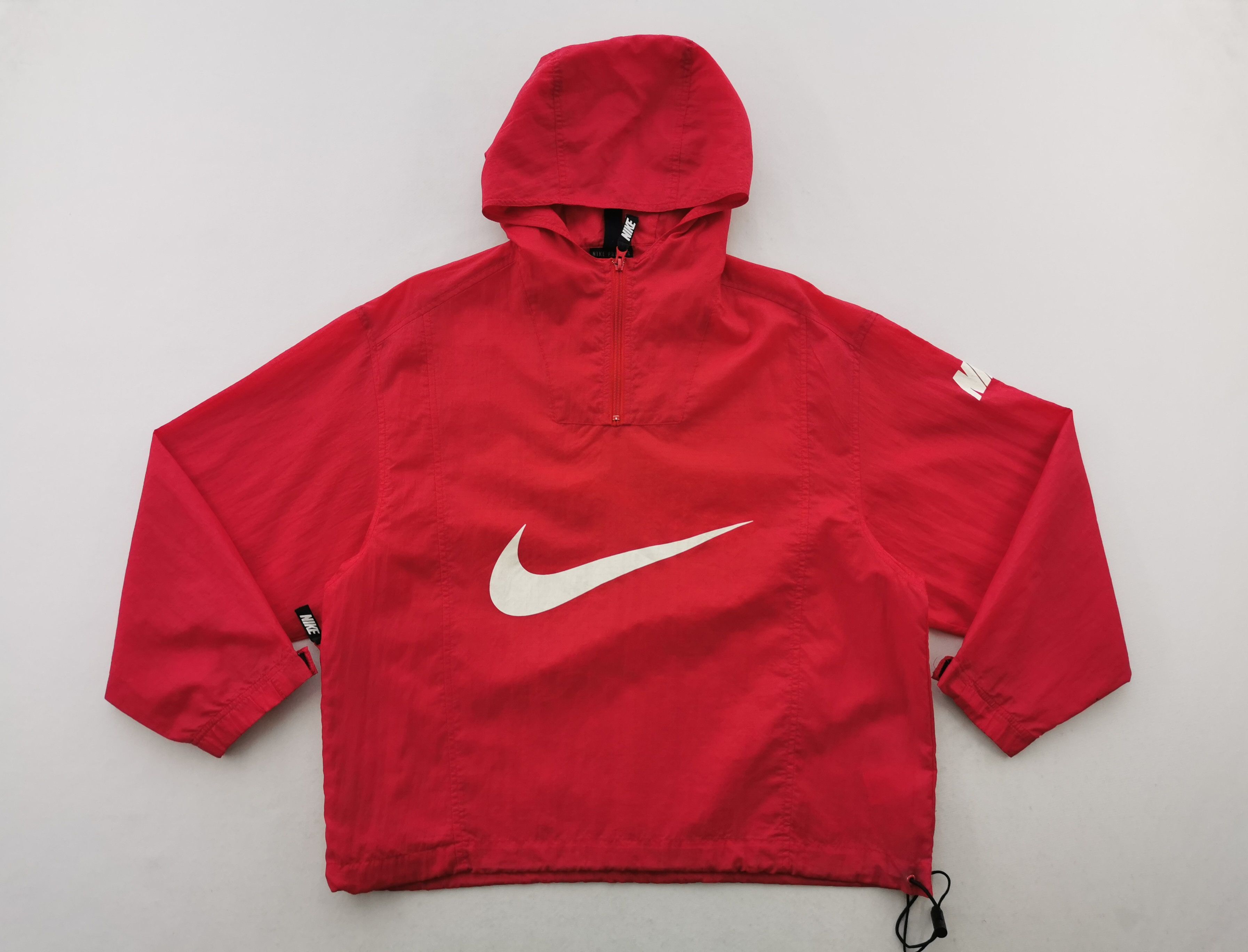 Vintage Nike Logos Pullover Windbreaker Jacket Size L