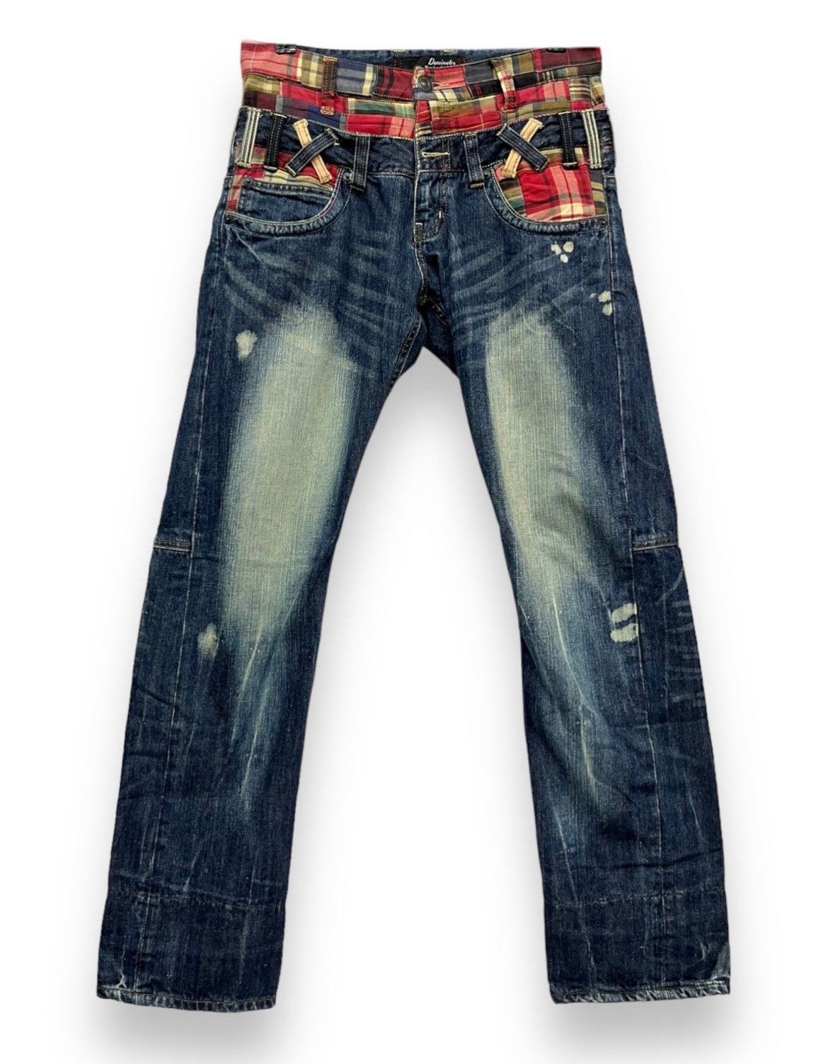 Japanese Brand Handcrafted Double Waisted Japanese Denim Size US 29 - 1 Thumbnail