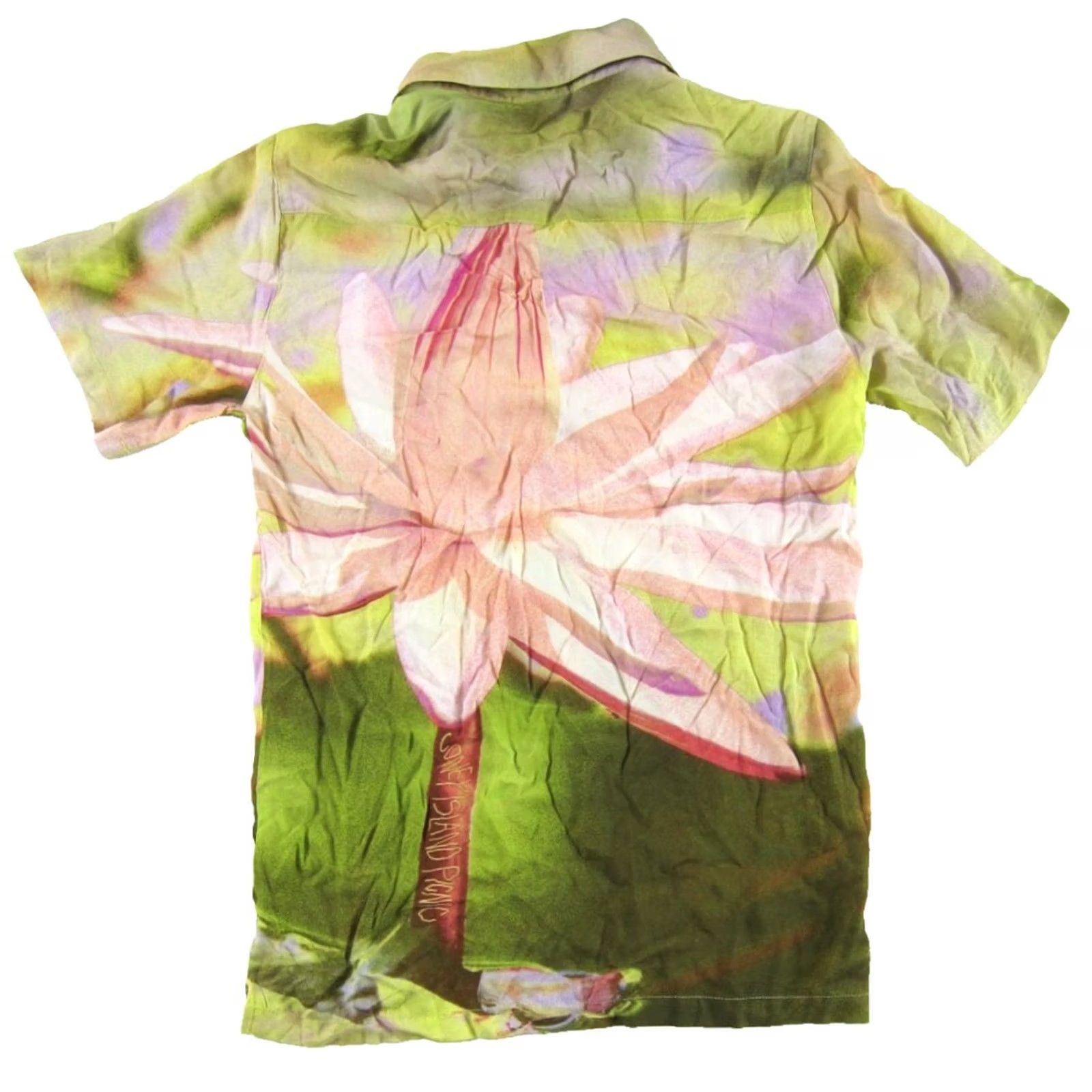 Pinko Coney Island Picnic Shirt Men S Floral Short Sleeve Button-Up Hawaiian Rayon Pink Green Floral Pattern, Vintage? No, Regular Fit, 100% rayon, White? Size US S / EU 44-46 / 1 - 2 Thumbnail