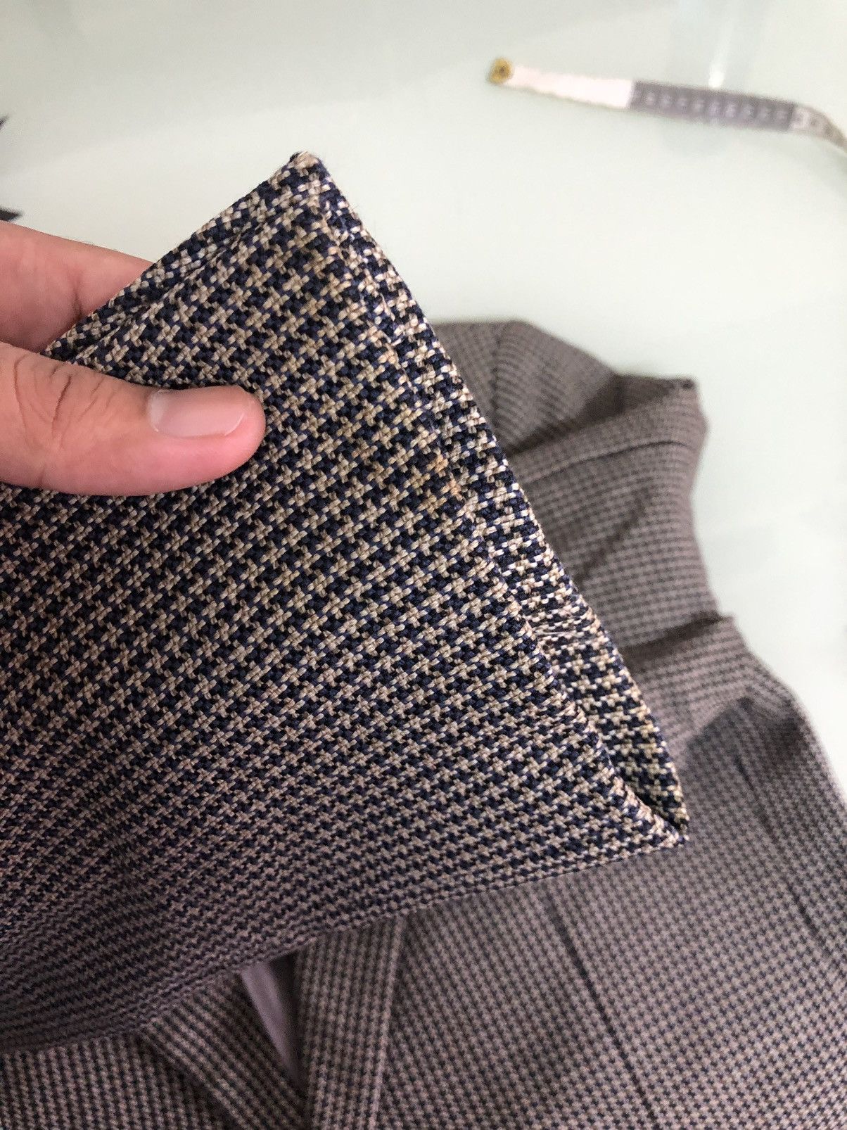Burberry Vtg Burberry Tweed Wool Checked Single Breasted Blazer Size US M / EU 48-50 / 2 - 19 Thumbnail