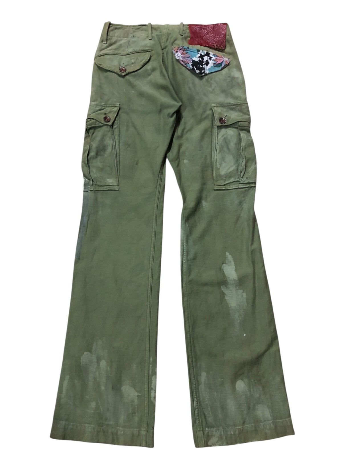 Johnbull john Bull Kojima Flare cargo Lgb inspired Military Pante Size 28" / US 6 / IT 42 - 2 Thumbnail