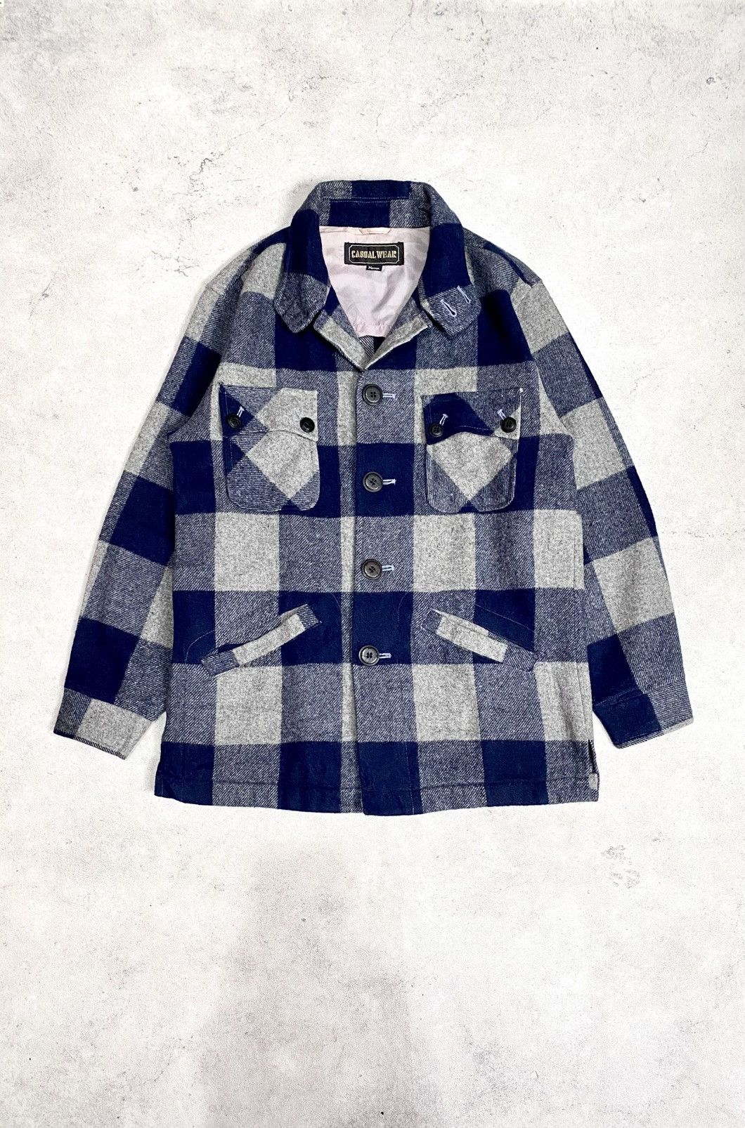 Japanese Brand Vintage Casual Wear Wool Blend Plaid Shirt Jacket Size US M / EU 48-50 / 2 - 1 Thumbnail