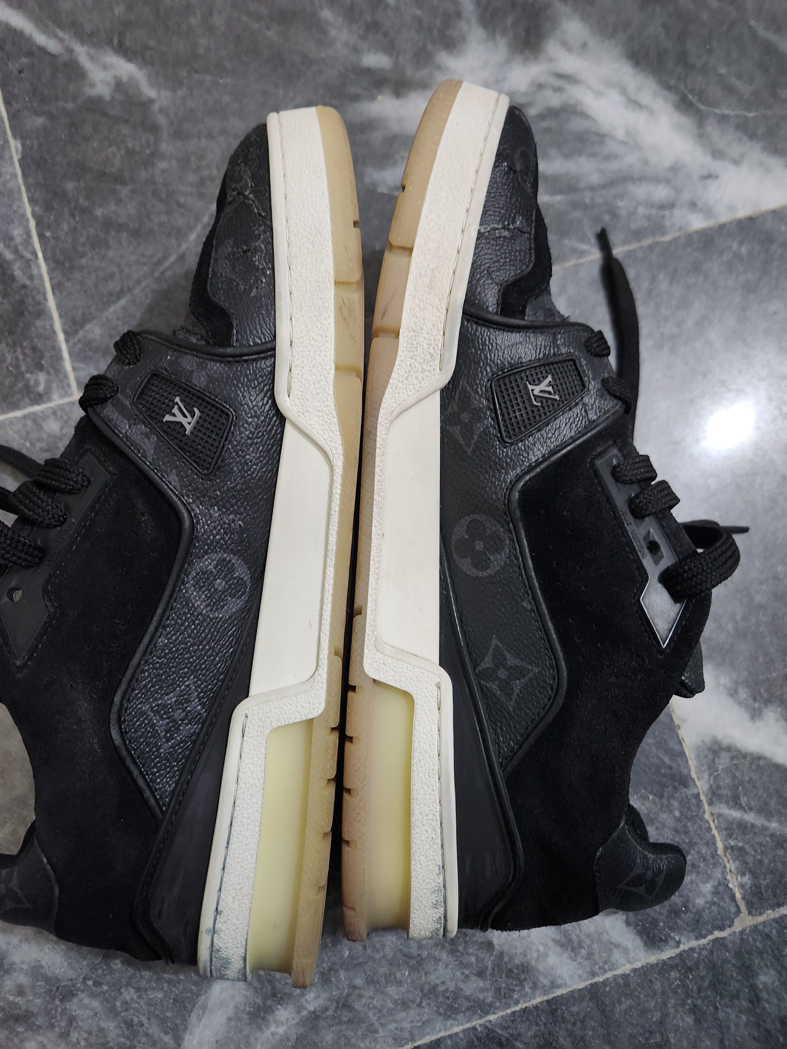 Louis Vuitton Louis Vuitton LV Trainer Sneakers – Black (Monogram Sole) Size US 8.5 / EU 41-42 - 12 Thumbnail