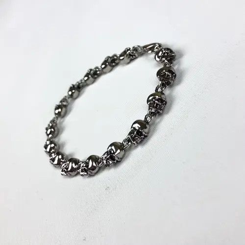Jewelry Skull Bracelet Y2K Punk Chain Gotch Size ONE SIZE - 2 Thumbnail