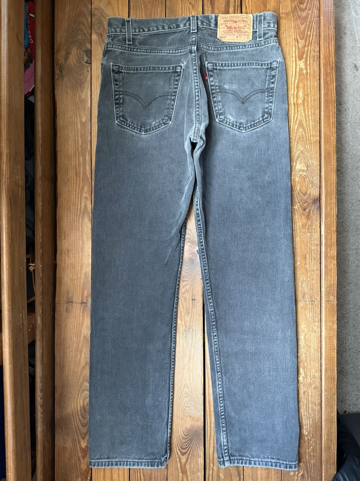 Levi's Vintage 90s Levis 505 Usa Black Denim Jeans Size US 30 / EU 46 - 1 Thumbnail