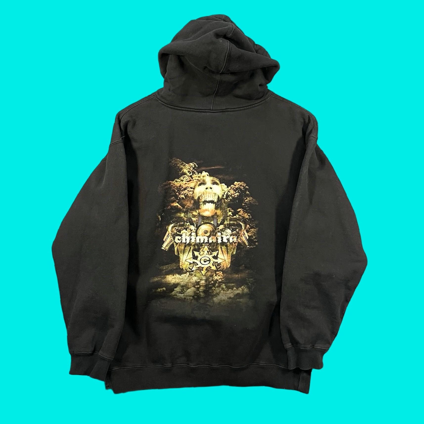 Tultex VINTAGE Chimaira Resurrection Tour Hoodie Black Mens M Medium Pullover Heavy Metal Y2K Band Size US M / EU 48-50 / 2 - 1 Thumbnail