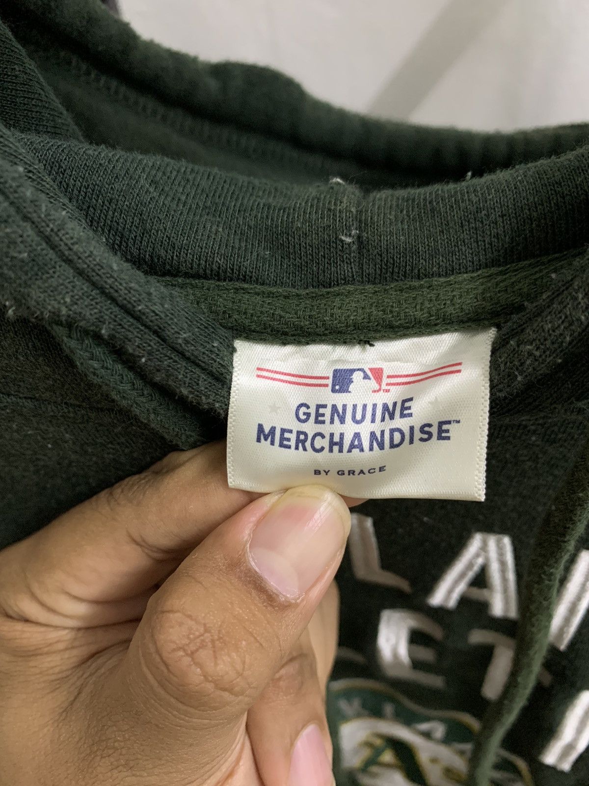 NFL × Vintage VINTAGE OAKLAND ATHLETICS PINE GREEN HOODIE Size US XL / EU 56 / 4 - 3 Thumbnail